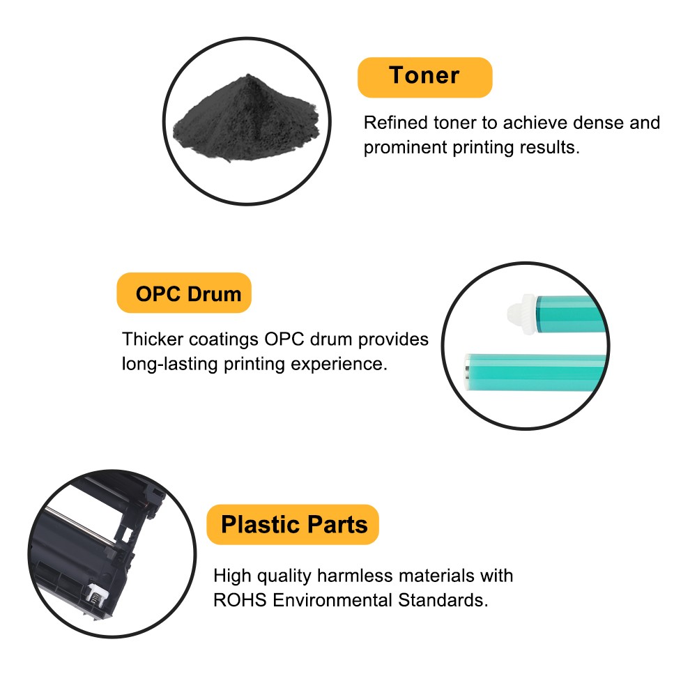 1PK TN830 XL Toner Cartridge for Brother DR830 HL-L2400D HL-L2405W DCP-L2640DW
