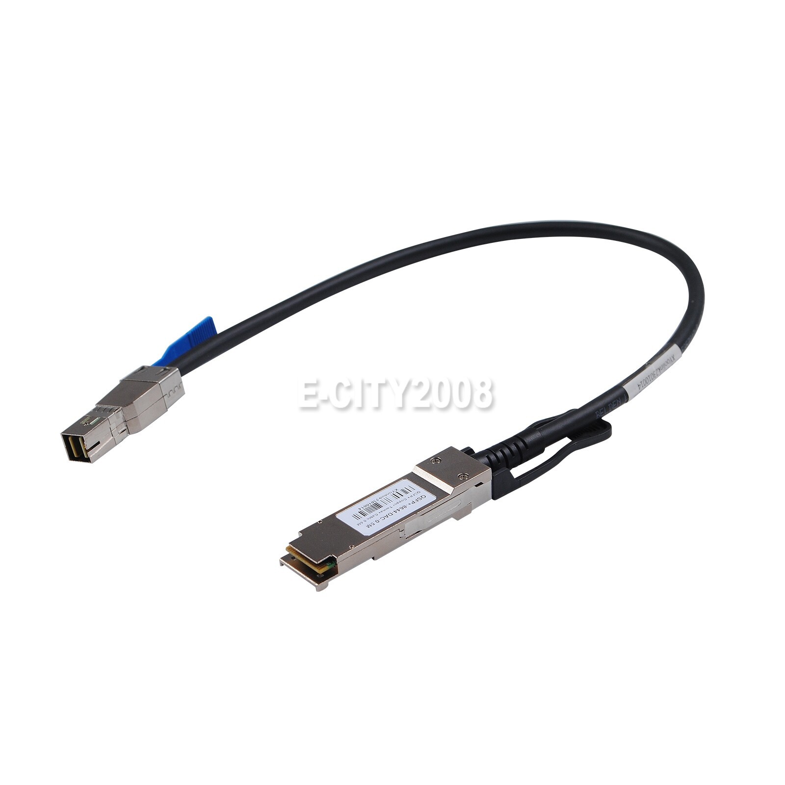 External SAS Cable QSFP SFF-8436 to SFF-8644 Hybrid HD Mini SAS Cable 50cm