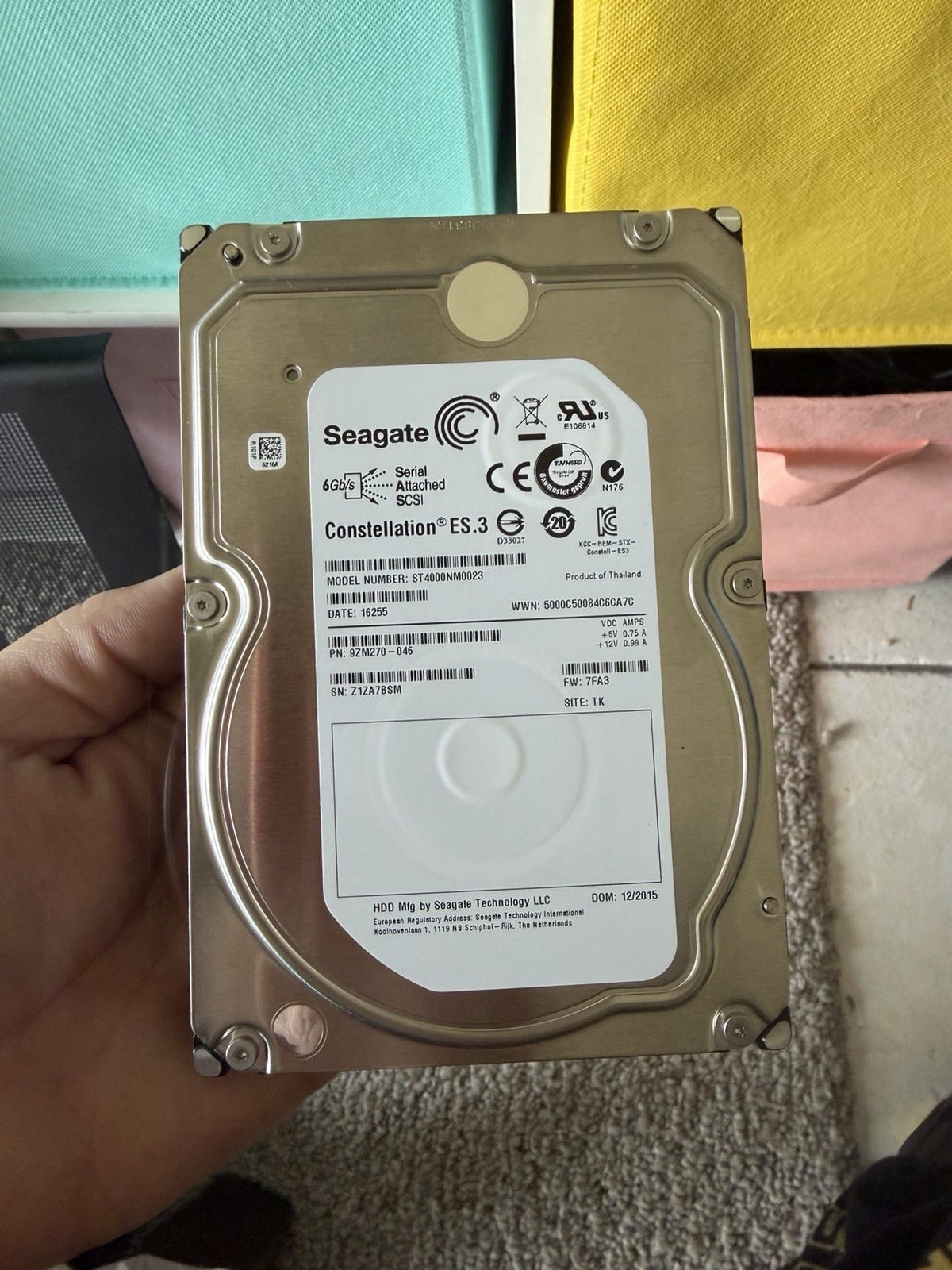 Seagate Constellation ES.3 4TB SAS 3.5” Hard Disk Drive
