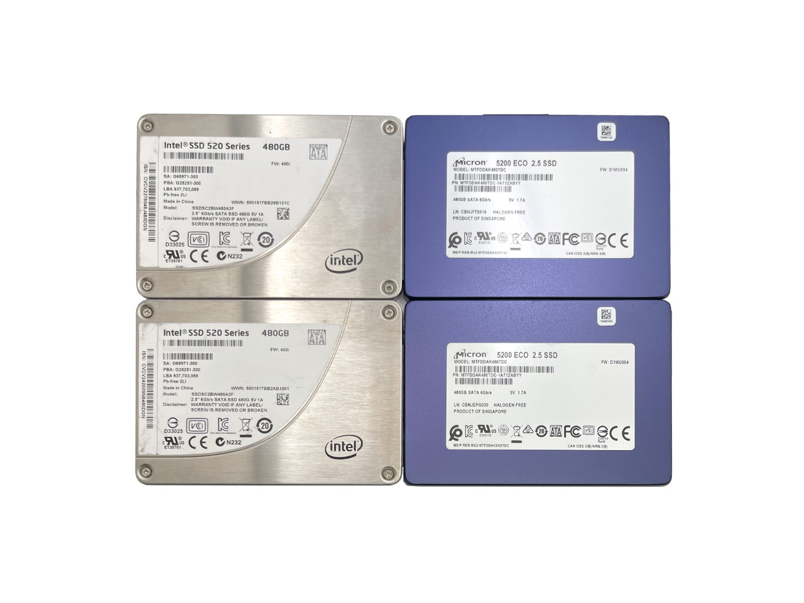 Major Brand 480GB 2.5″ SATA SSD for Laptop / Desktop PC – 2 Years Warranty