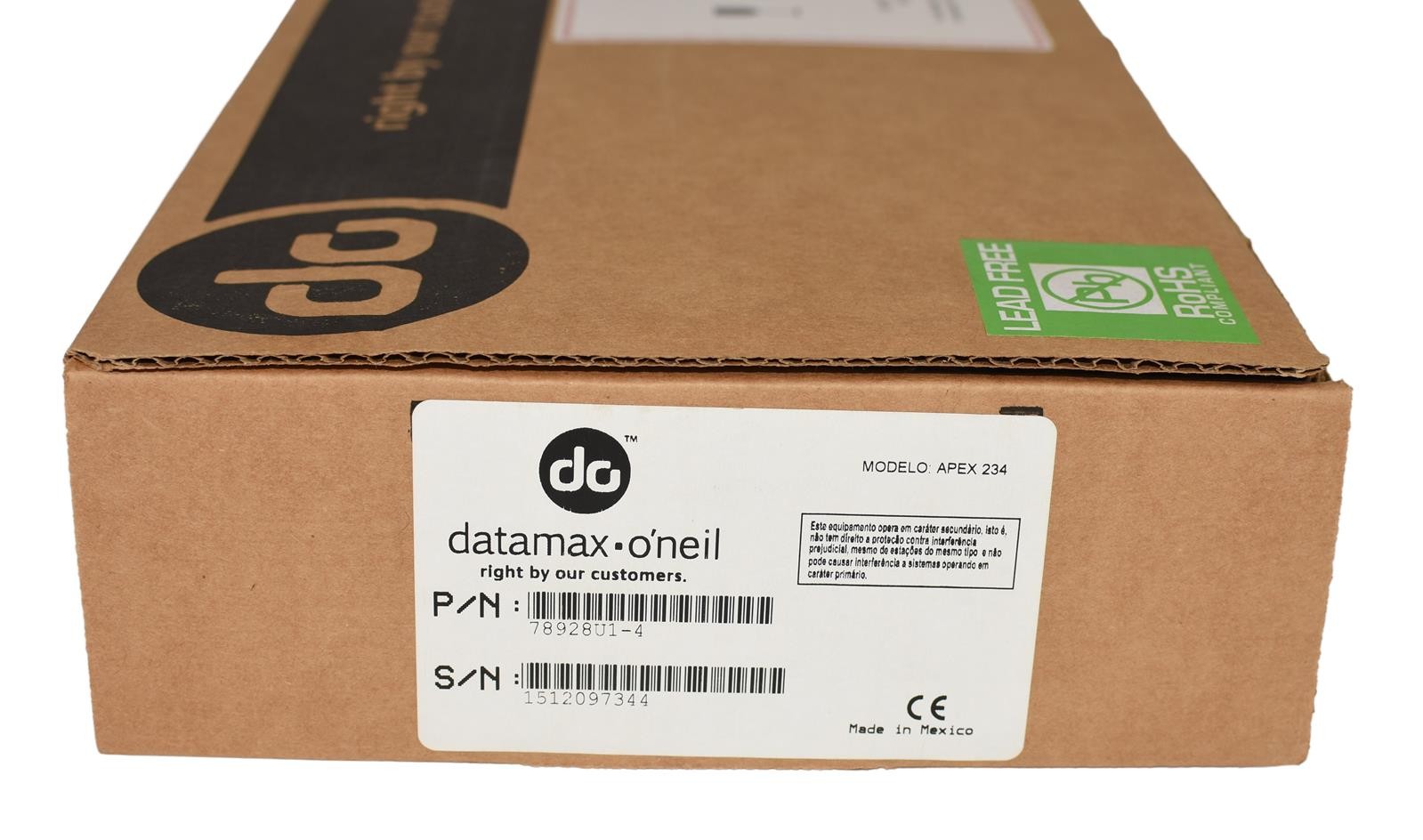 Datamax-O’Neil 78928U1-4 Apex 4i 4″ Mobile Printer USB/Bluetooth (New,old stock)