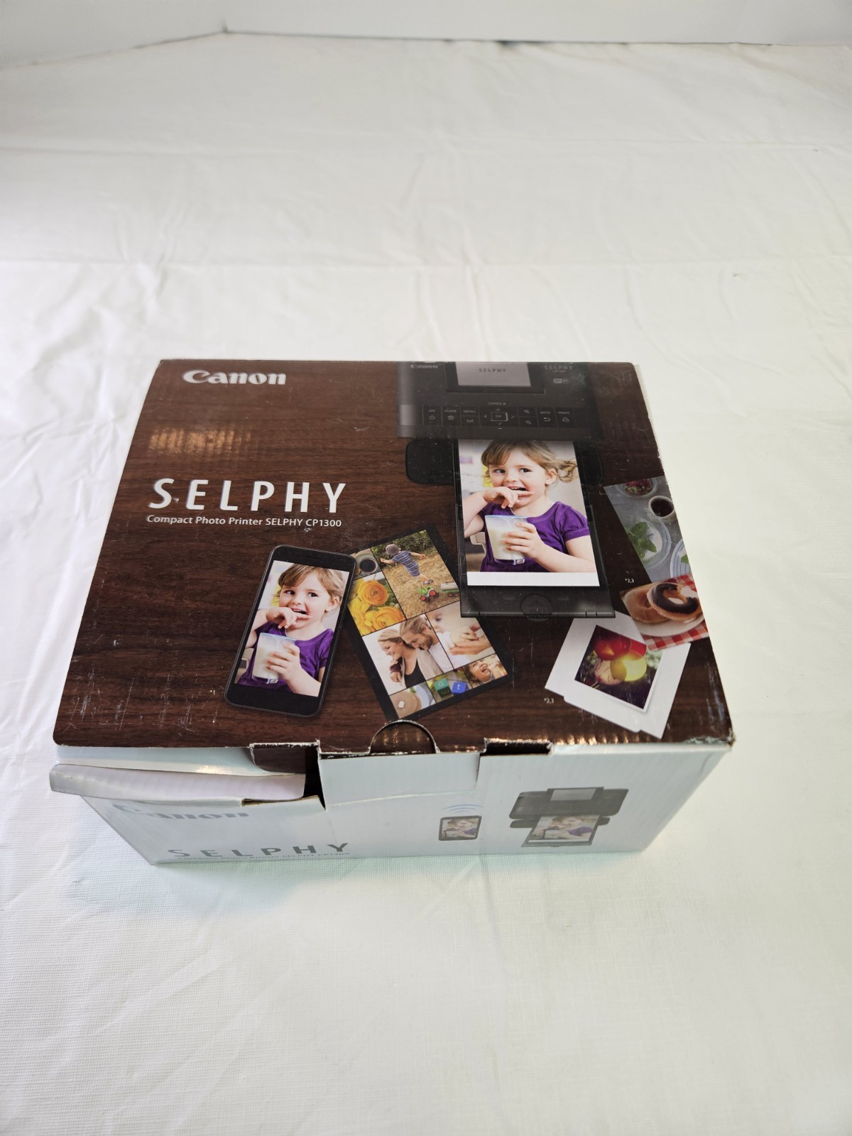 Canon SELPHY CP1300 Wireless Compact Photo Printer Black WiFi Tested Works Box