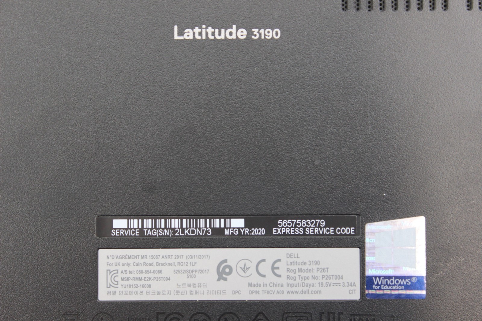 Dell Latitude 3190