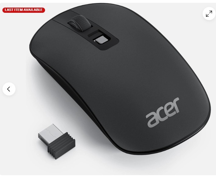 NEW Acer Computer Mouse Wireless, 2.4G Slim USB Wireless Mice with Black OMR242