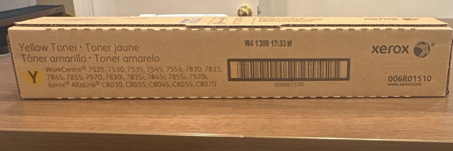 Xerox 006R01510 Yellow Laser Toner Cartridge for WorkCentre 7525-7556
