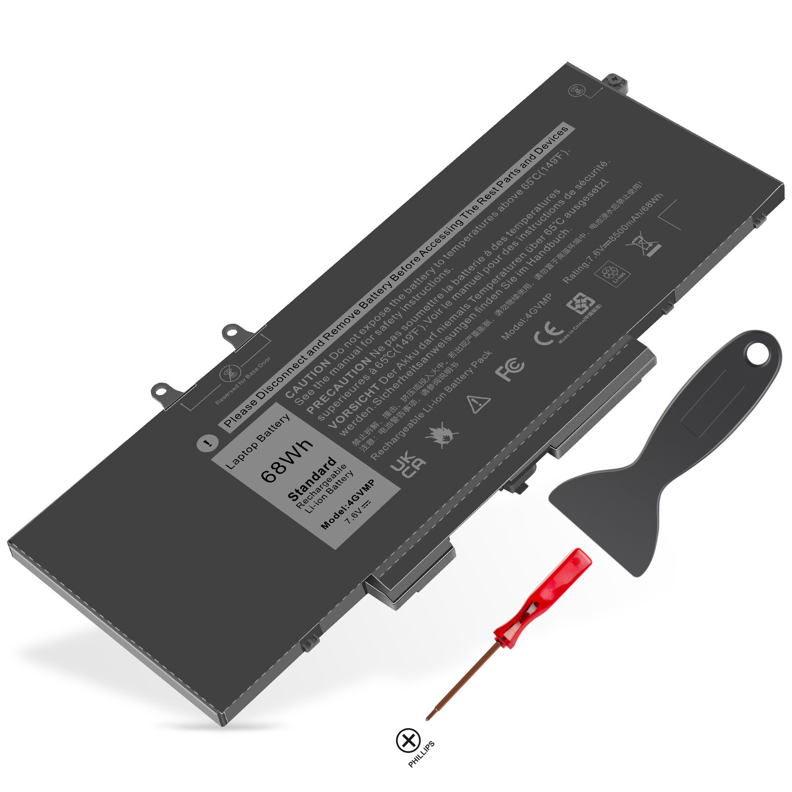 🔥LOT 4GVMP Battery For Dell Latitude 5400 5500 Precision 3540 M3540 68Wh 7.6V