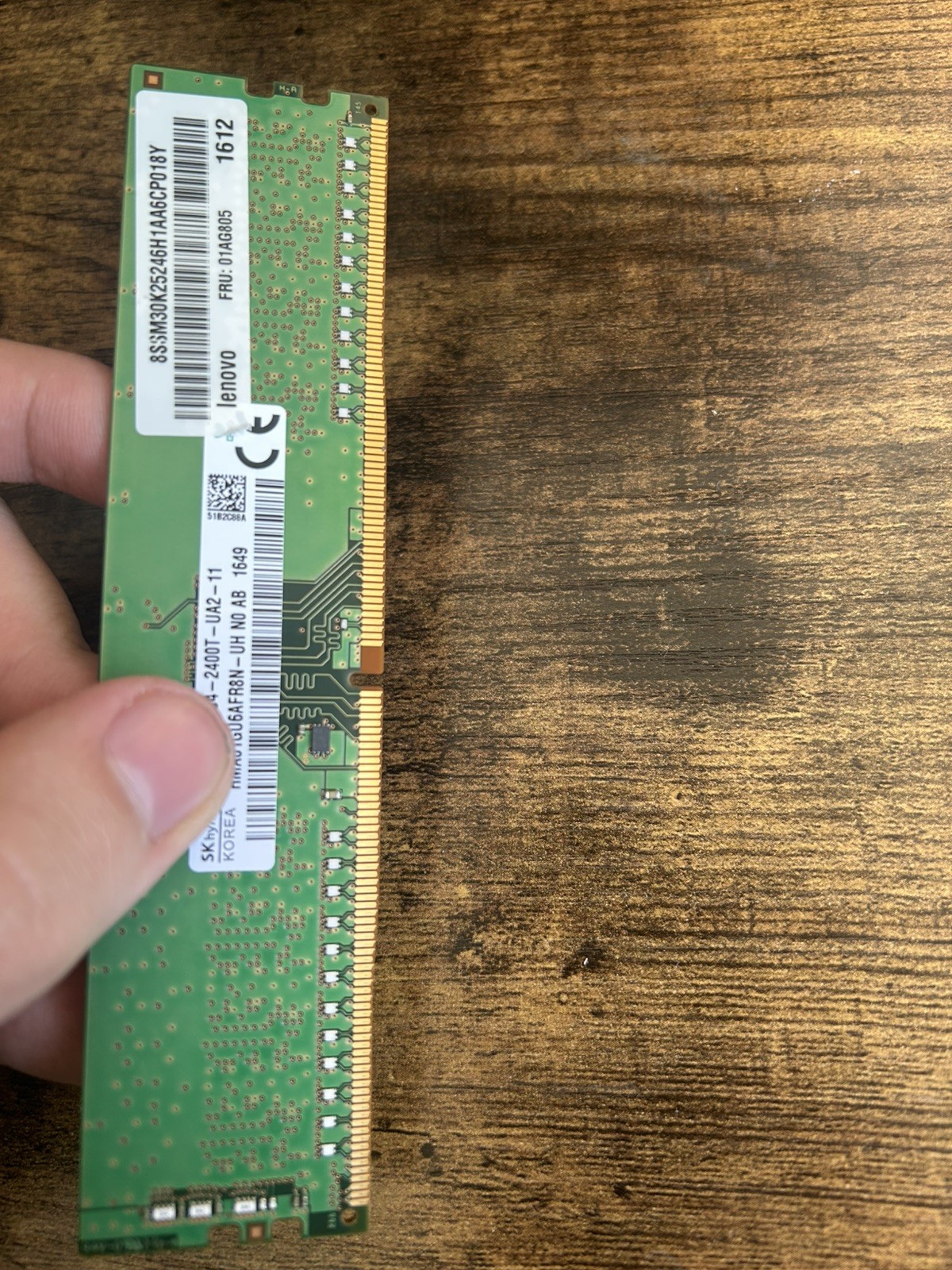 SK HYNIX 16GB DDR4-2400 UDIMM DESKTOP RAM PC4-19200 (2x8GB)