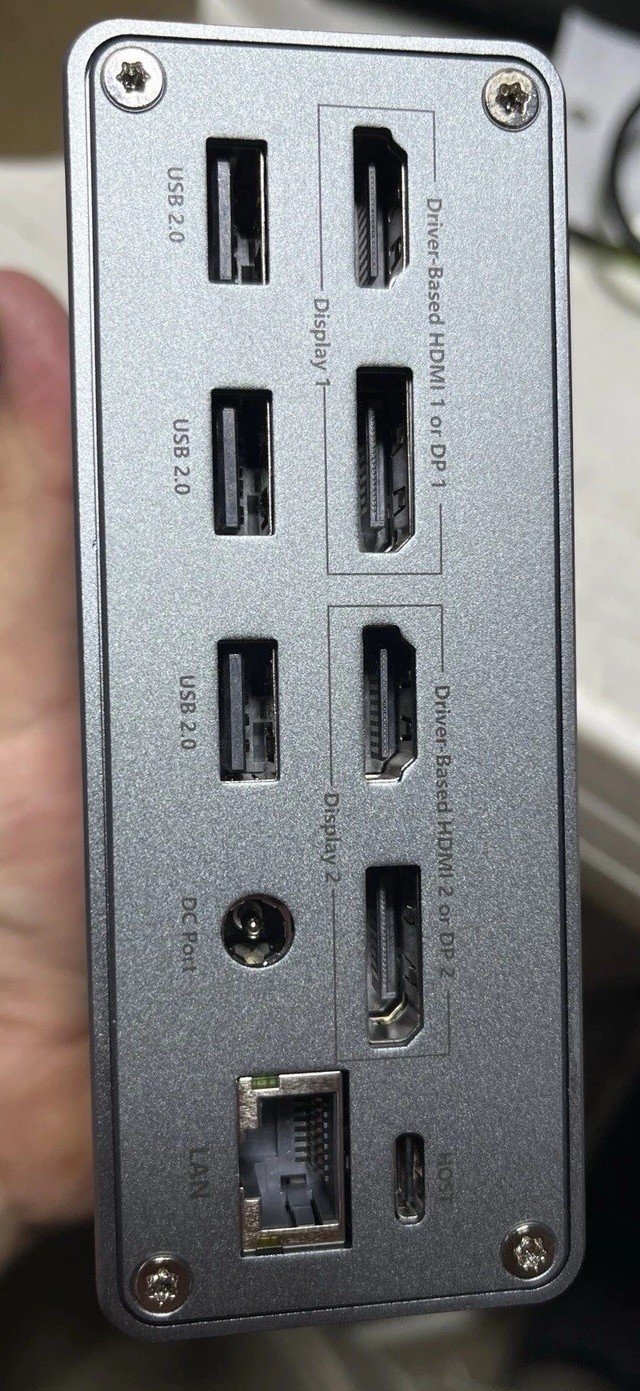 18-In-1 USB-C Or 3.0 Docking Station Unit USB-C & Power Supply
