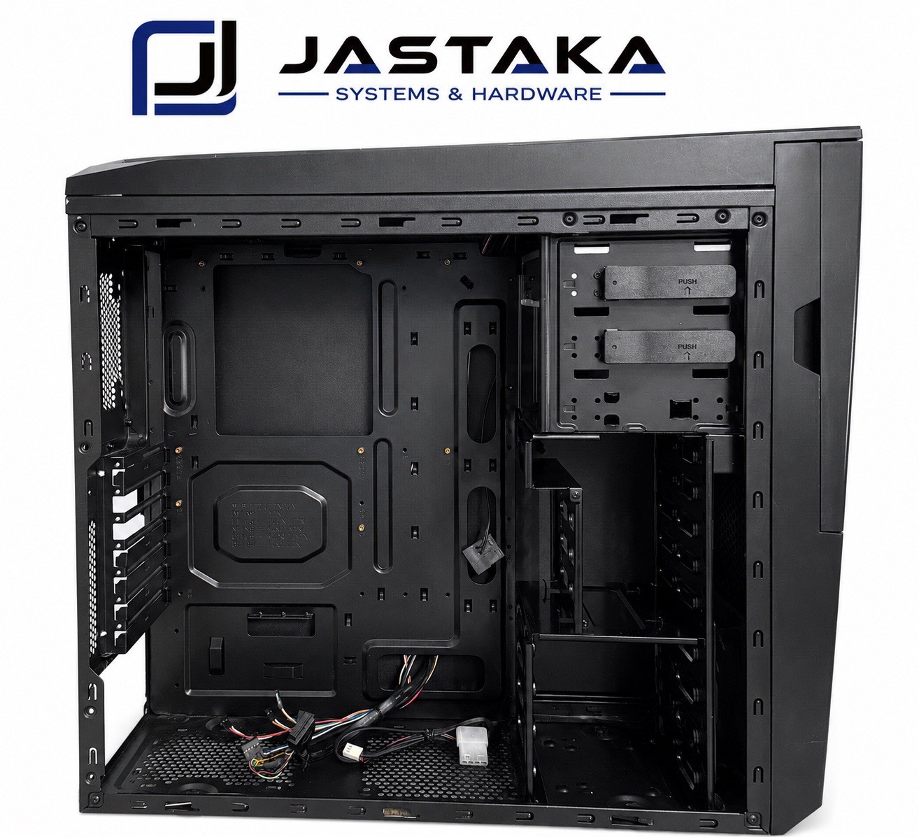 CyberPowerPC C Series ATX Mid Tower Case Black Steel/Acrylic Side Window