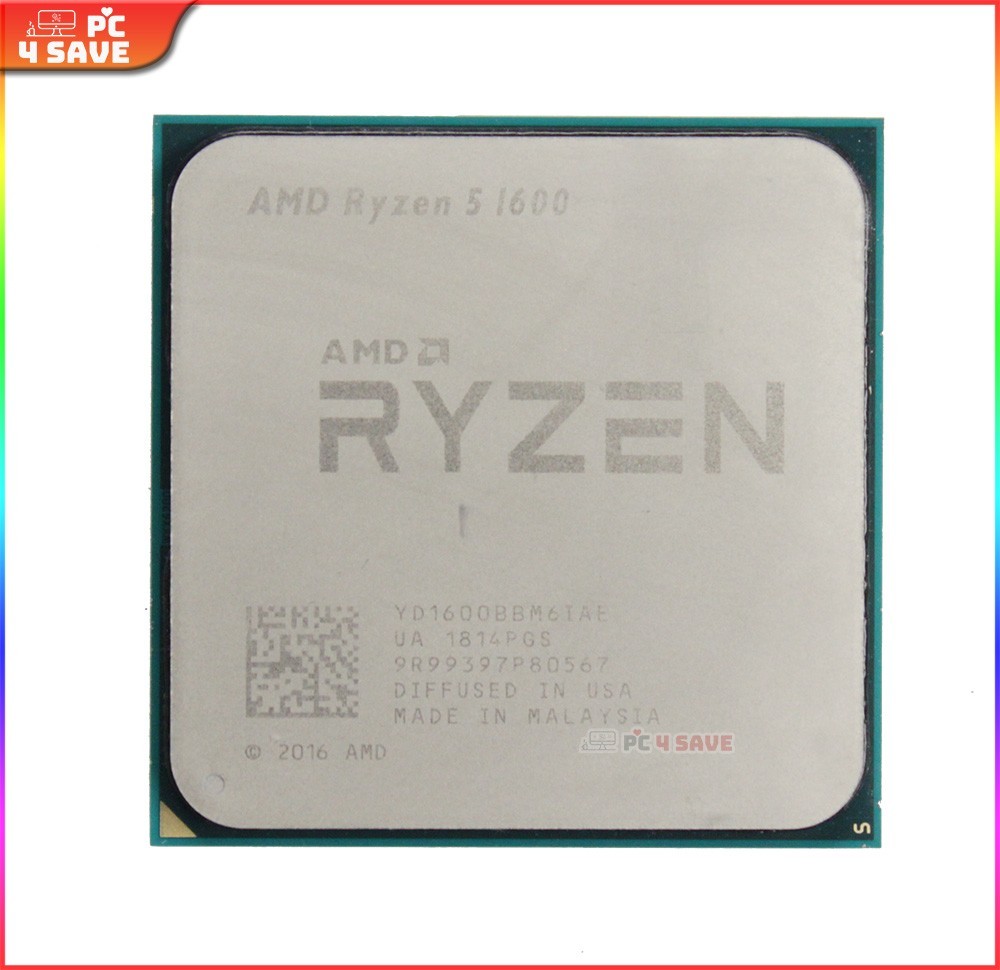 AMD Ryzen 5 1600 CPU 3.20GHz 6 Core 12 Thread Socket AM4 Desktop Processor
