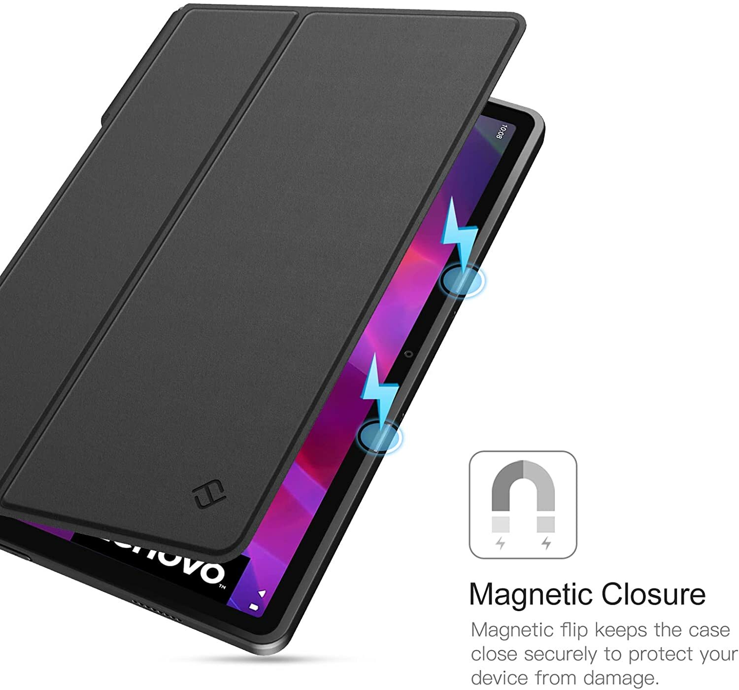 Hybrid Folio Case for Lenovo Yoga Tab 11 2021 Shockproof Cover Clear Back Shell