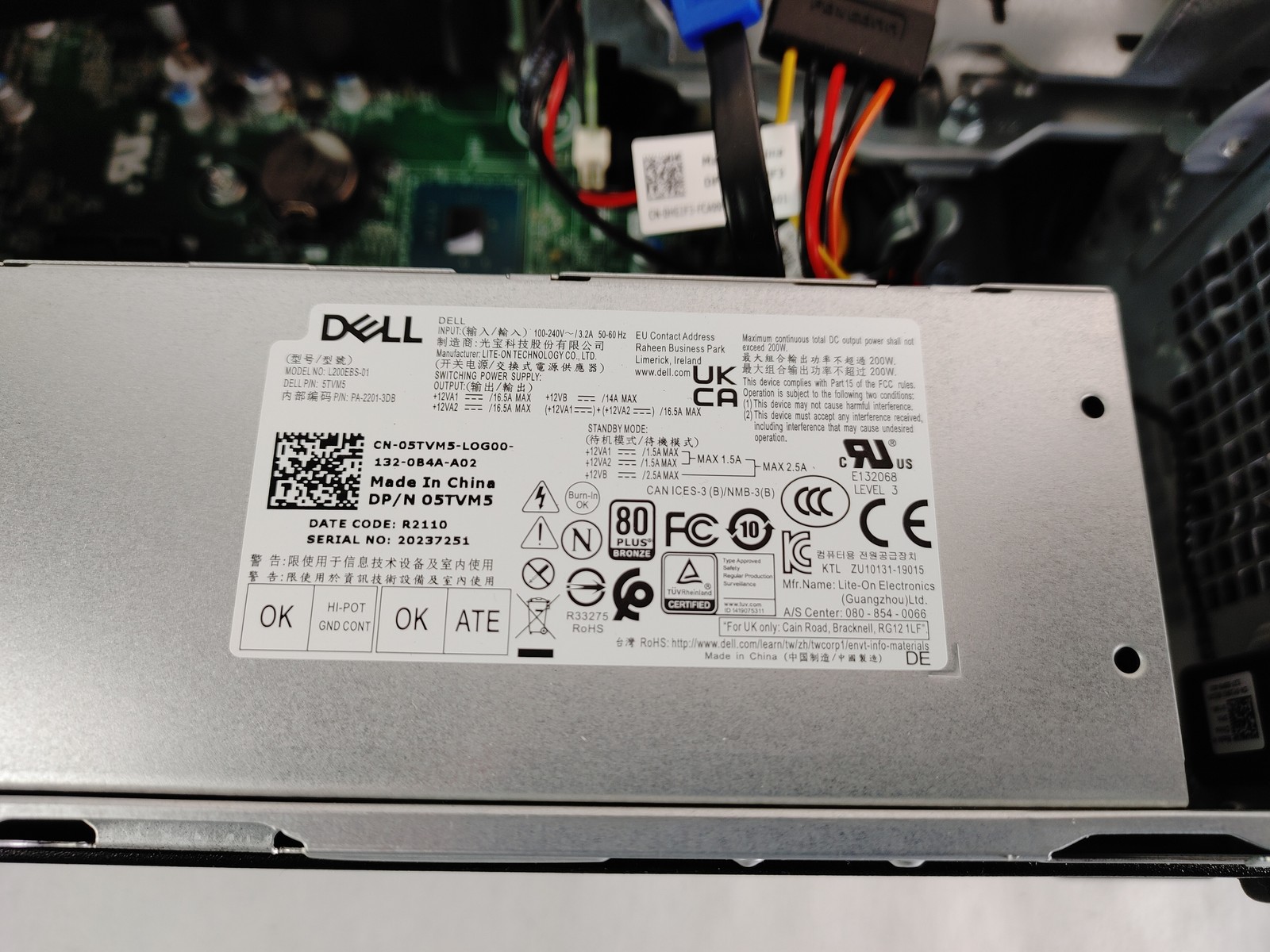 Dell OptiPlex 3080 SFF Core i5-10500 3.10 GHz 8 GB DDR4 256 GB NVMe Windows 11