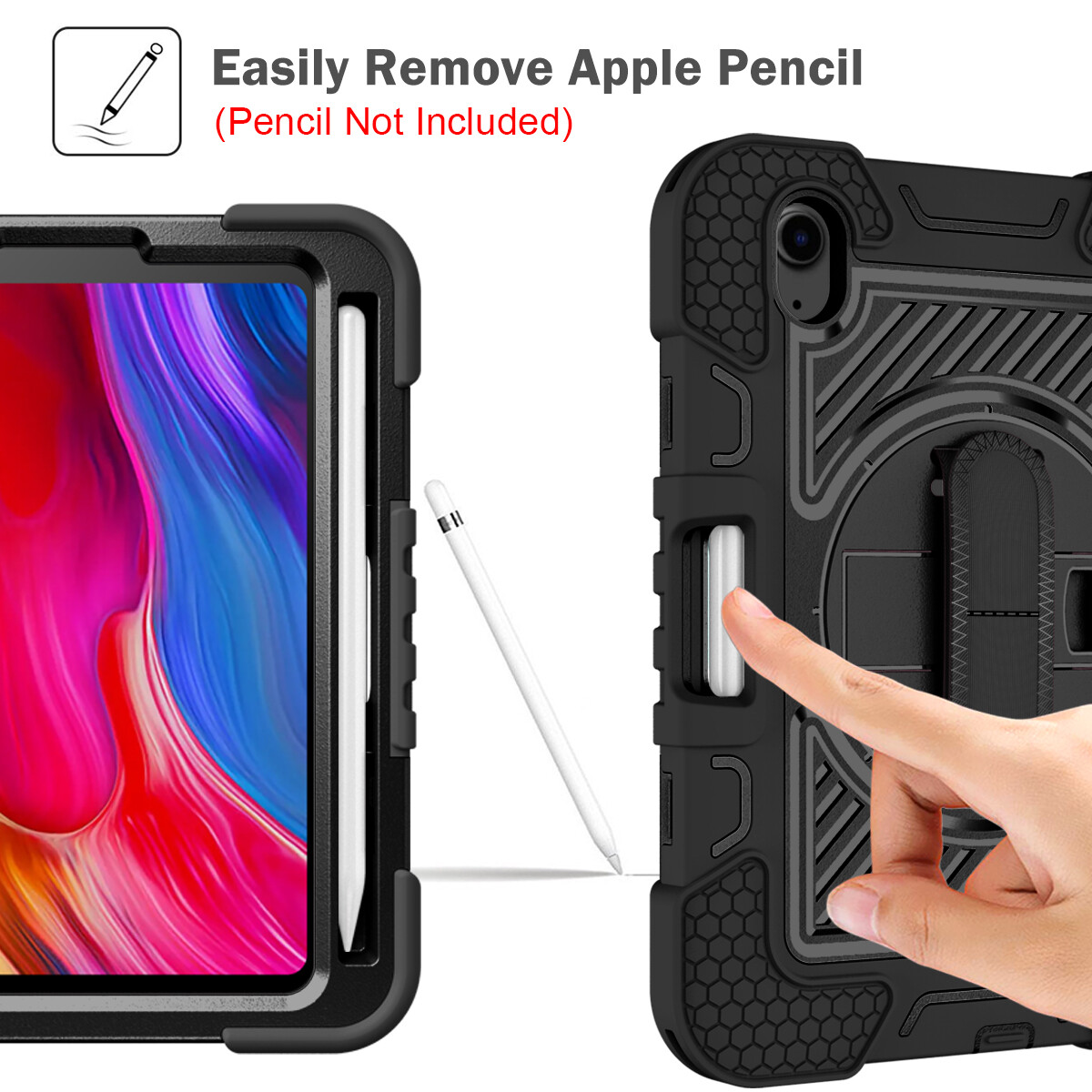 For iPad 9th 8th 7th 6th 5th Generation Heavy Duty Stand Shockproof Case Cover