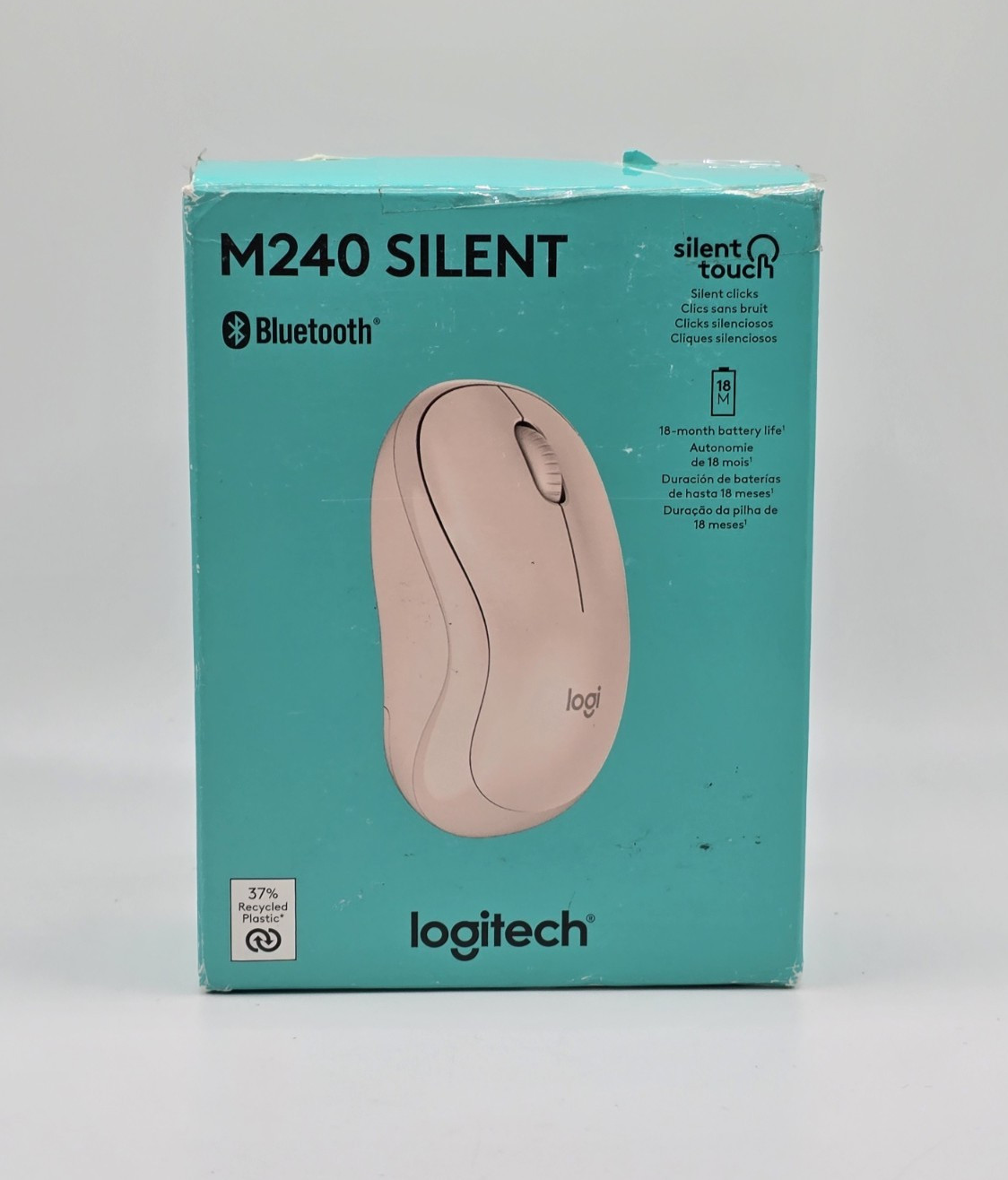 Logitech – M240 Silent Wireless Mouse – Rose 910-007117