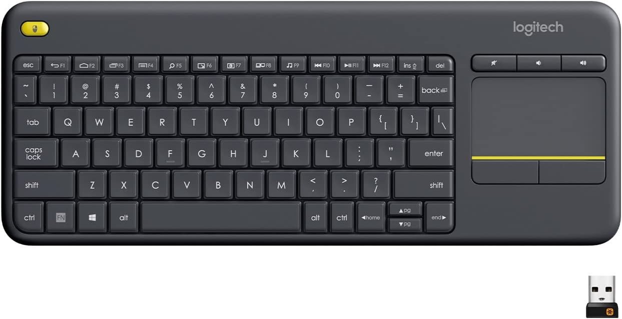 Logitech – K400 Plus TKL Wireless Membrane Keyboard for PC/TV/Laptop/Tablet