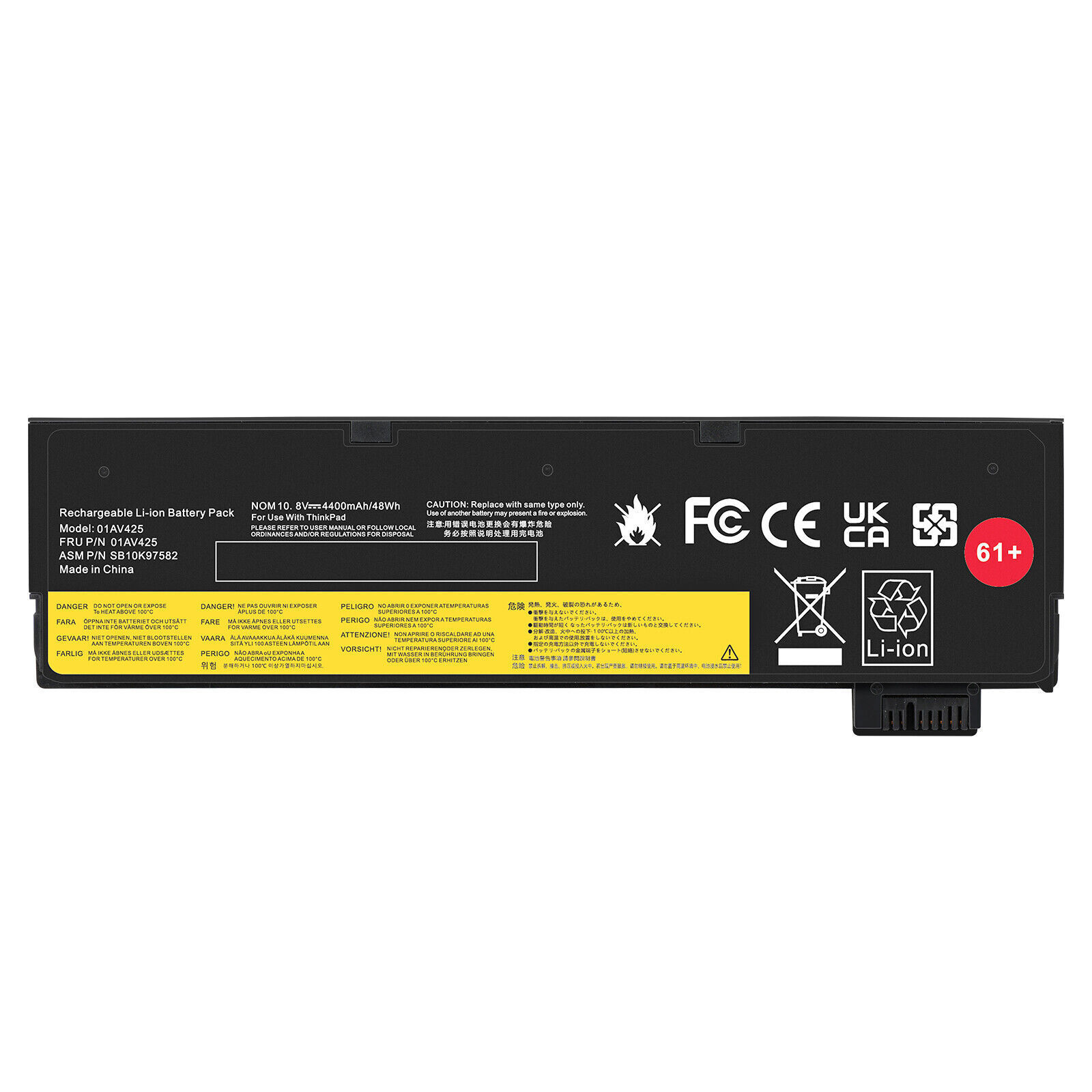 61++ Battery for Lenovo ThinkPad T470 T480 T570 T580 01AV423 01AV424 01AV422