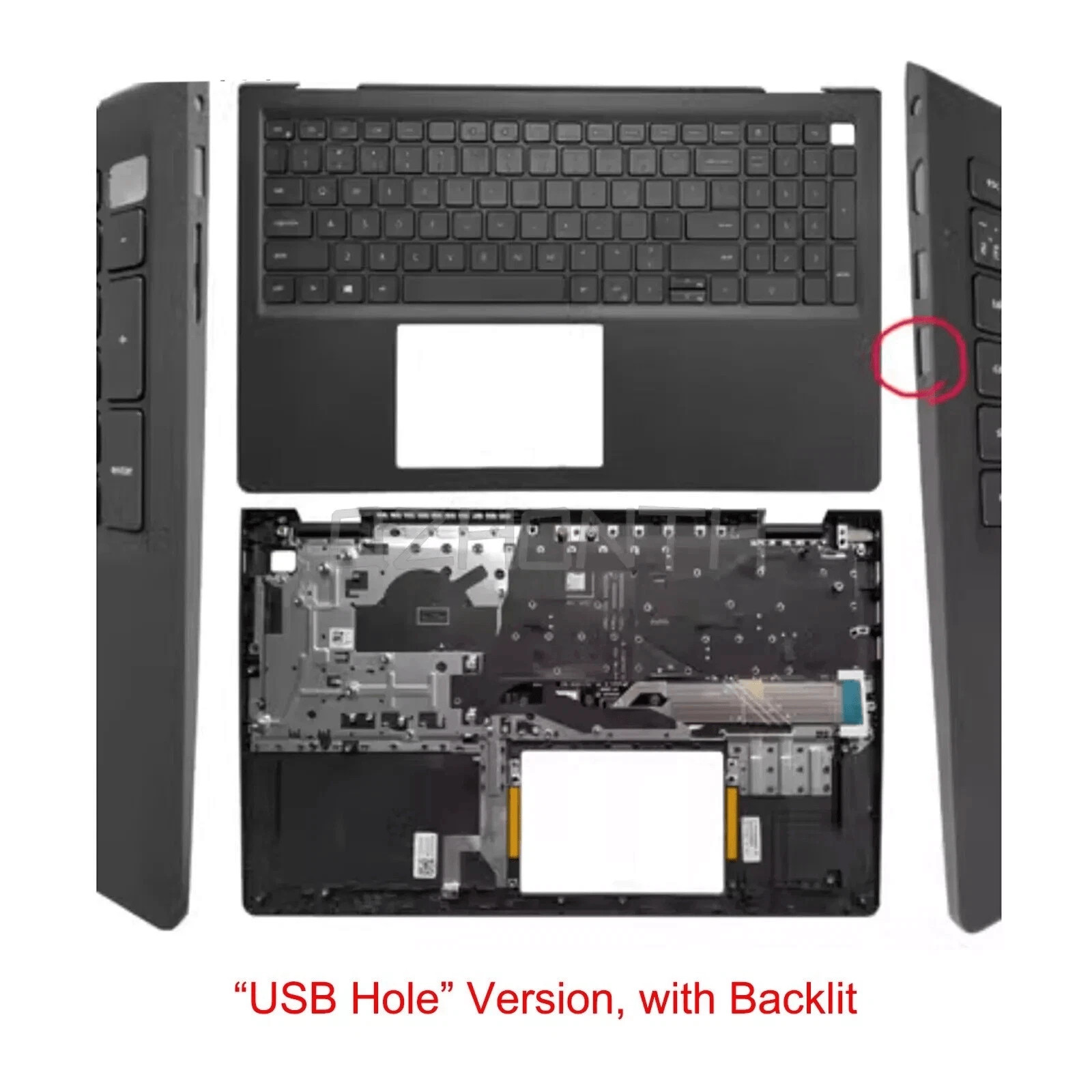 NEW For Dell Inspiron 15 3510 3511 3515 3520 Palmrest/ Backlit Keyboard 15.6 US