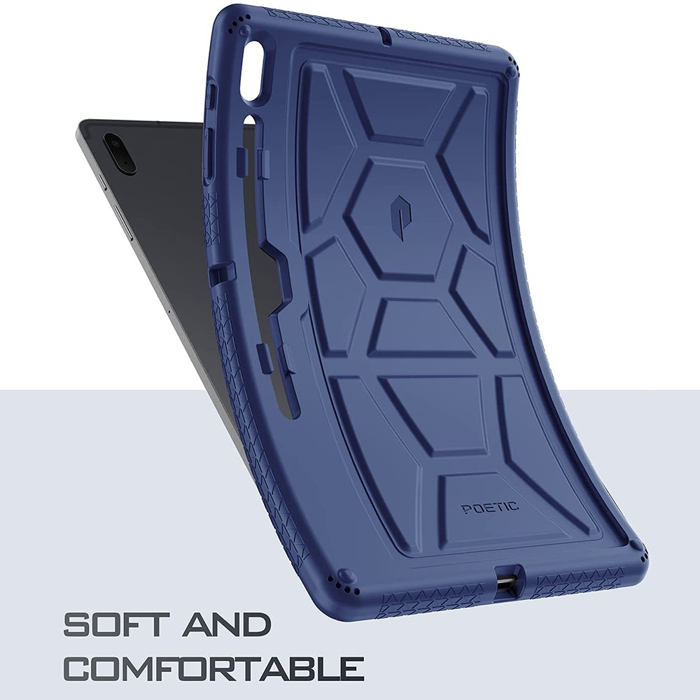For Galaxy Tab S7 FE 2021 / Tab S7 Plus Tablet Case Silicone Cover Navy Blue