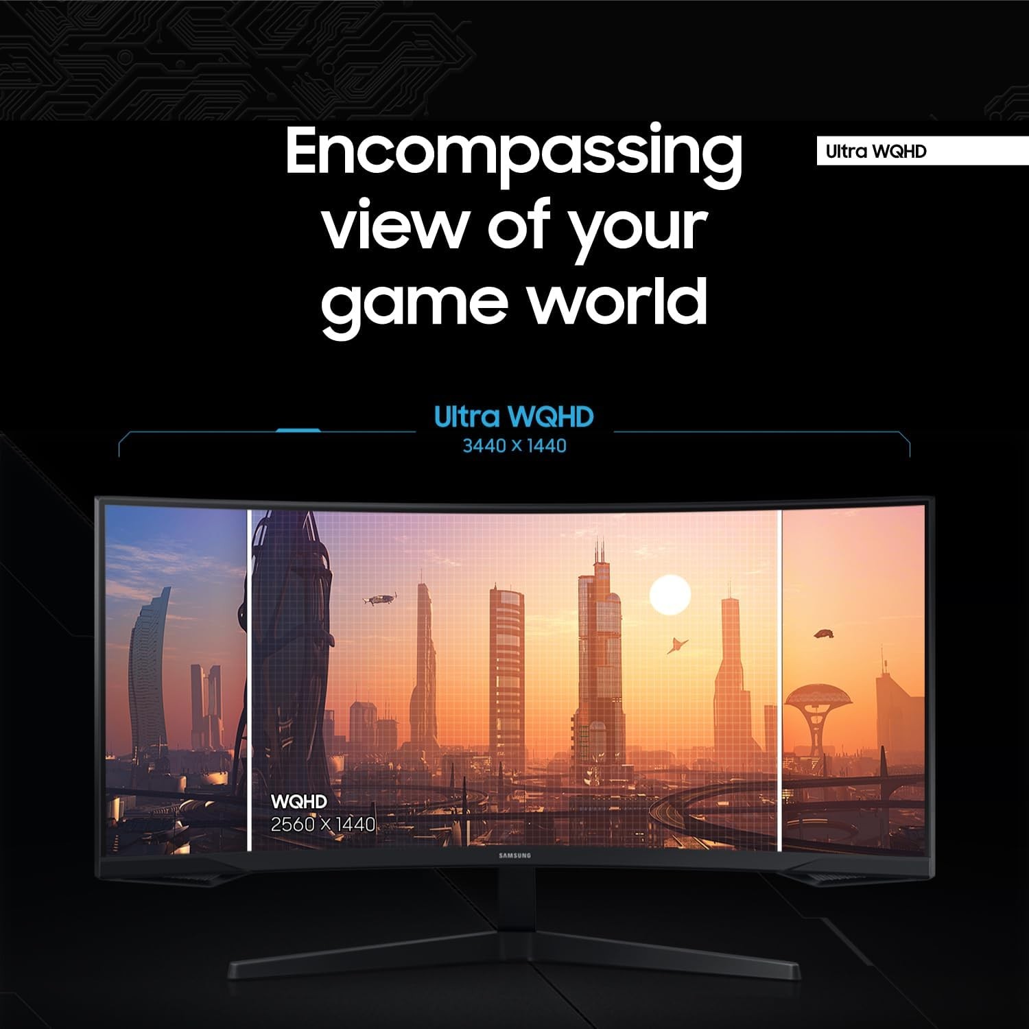 Samsung Odyssey G5 C34G55TWWN 34″ VA LCD Curved Gaming Monitor – Black