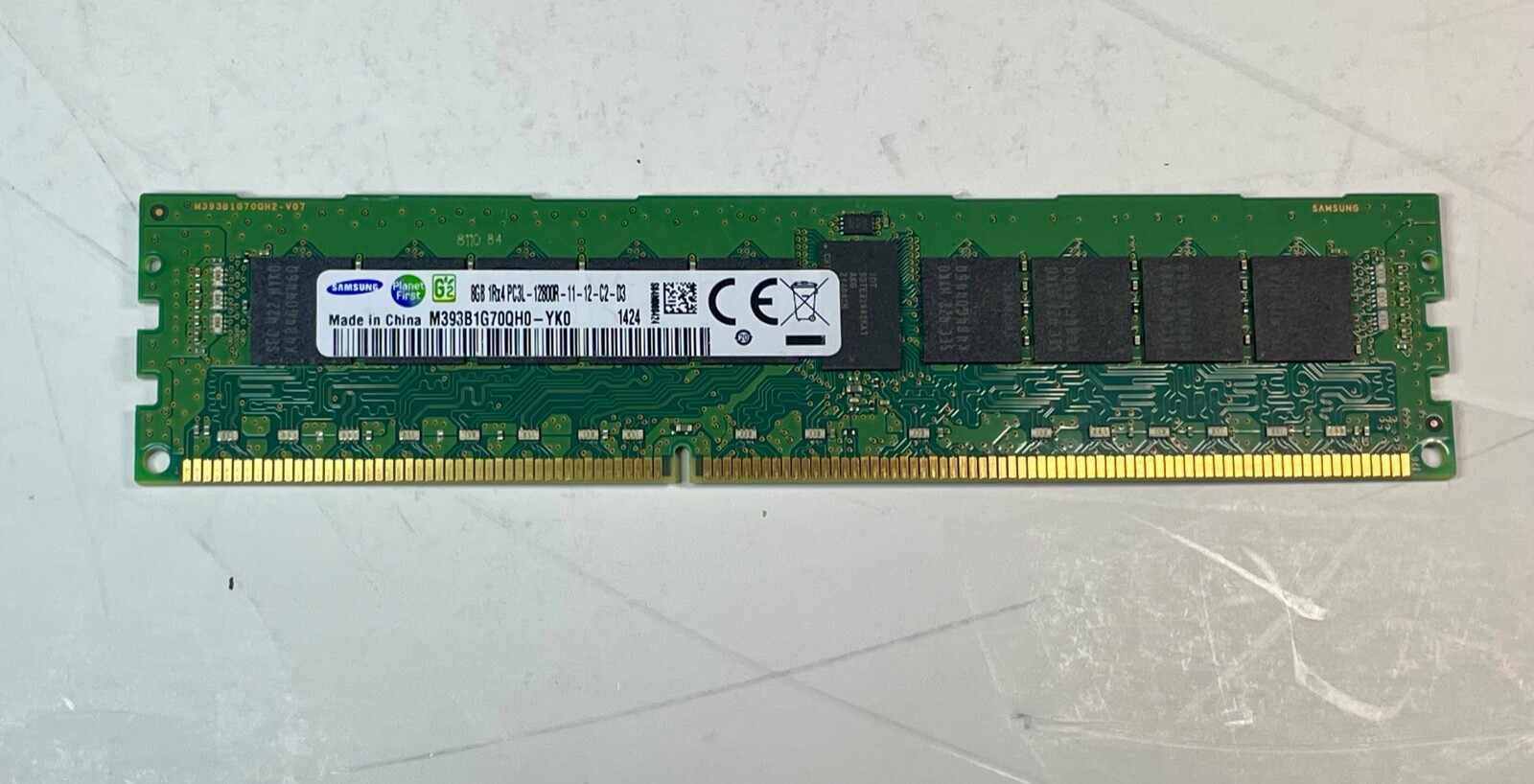 Samsung 8GB 1Rx4 PC3L-12800R DDR3 1600 MHz 1.35V ECC REG RDIMM Server Memory RAM