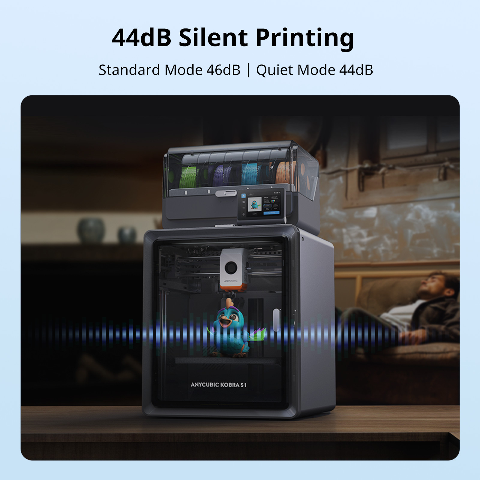 【Refurbished】 ANYCUBIC Kobra S1 Combo 3D Printer CoreXY Multi-color Printing