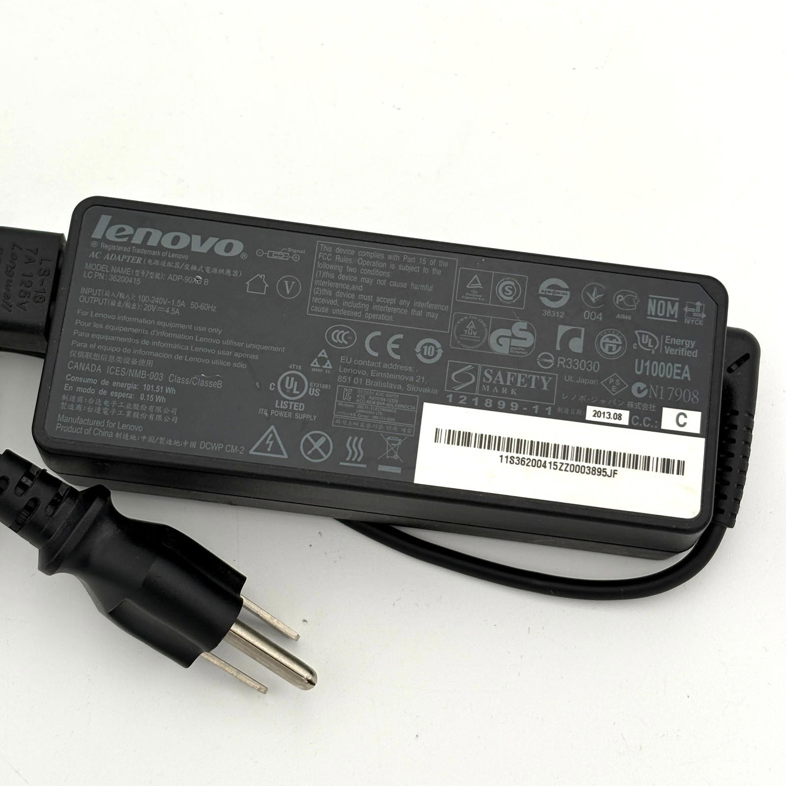 Genuine LENOVO ADP-90XD B 20V 4.5A 90W Genuine Original AC Power Adapter Charger