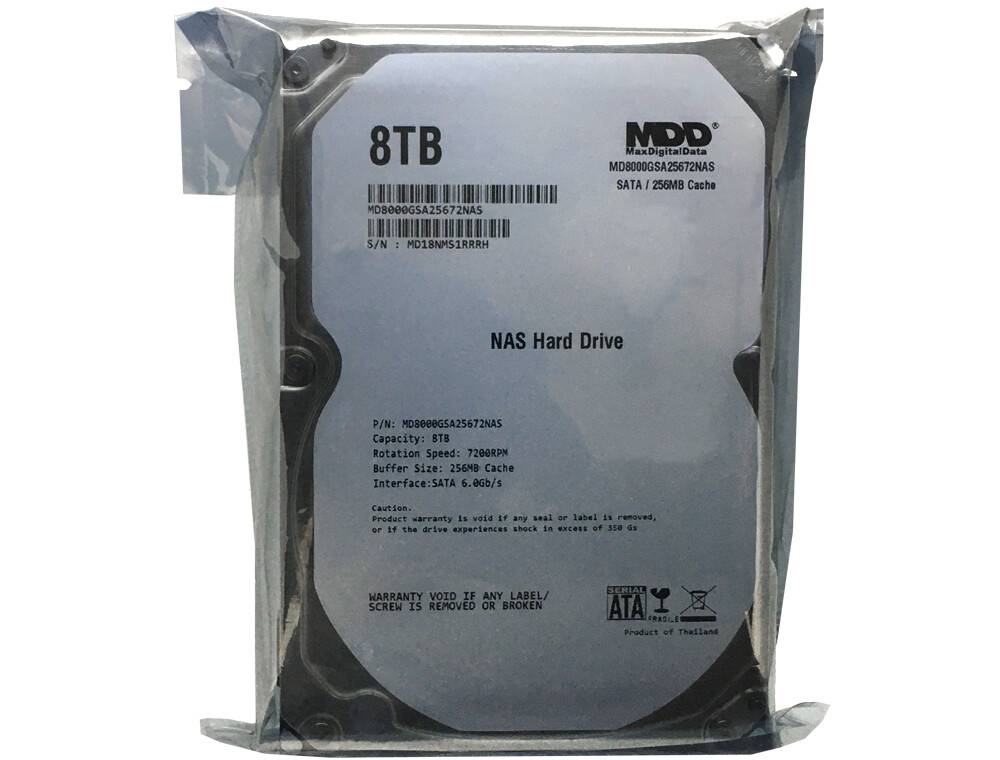 MDD 8TB 7200RPM 256MB Cache SATA 6.0Gb/s 3.5″ Hard Drive for NAS Network Storage