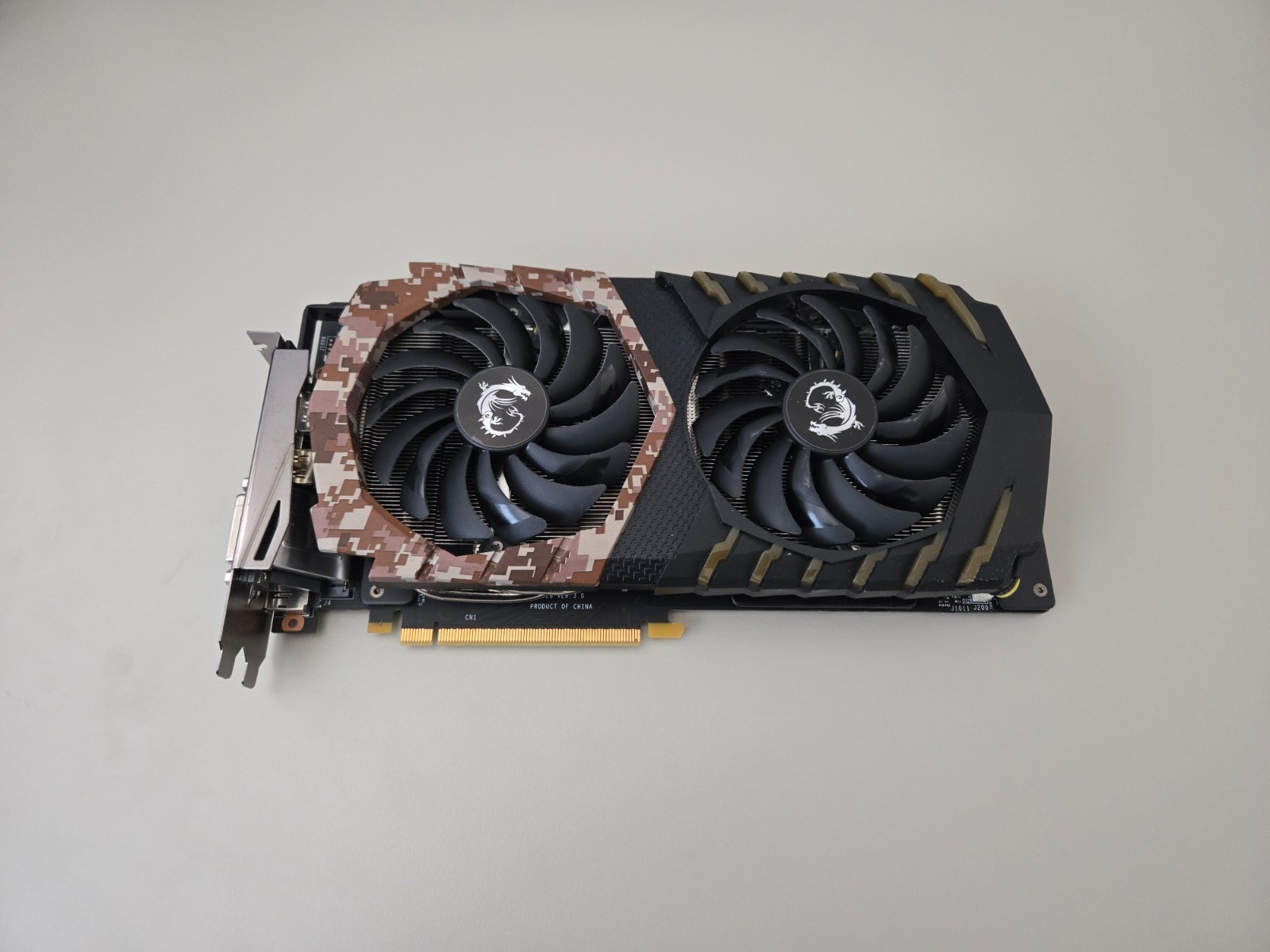 MSI GeForce GTX 1060 6GB GDDR5 Graphics Card CAMO SQUAD 6G