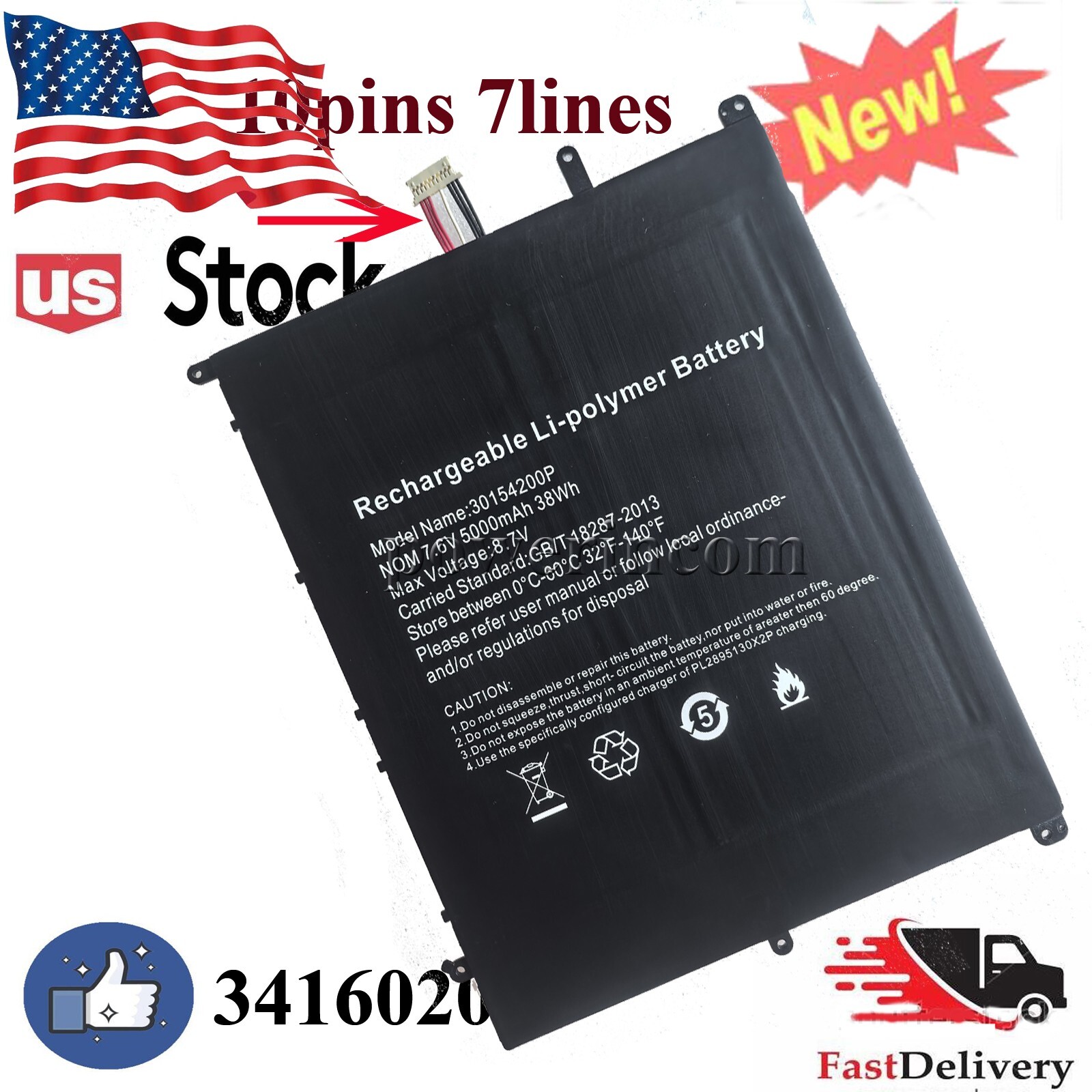 New nv-3178185-2s 34160201P laptop Battery For Sgin X15 Tablet PC 5000mA