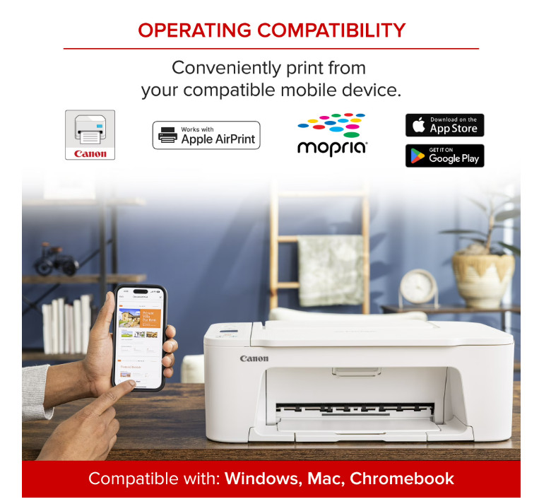 NEW Canon PIXMA TS3722 Wireless All-In-One Inkjet Printer for Home Office