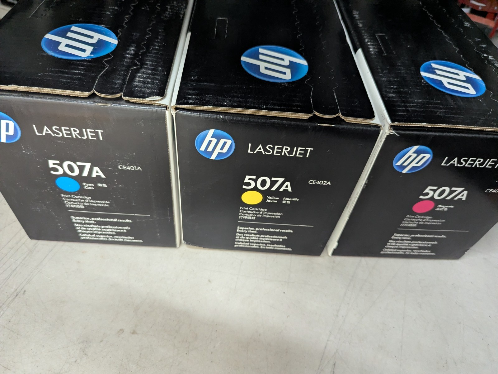 ✨ Genuine HP 507A Cyan Magenta Yellow Toner Set CE401A CE402A CE403A OEM ✨
