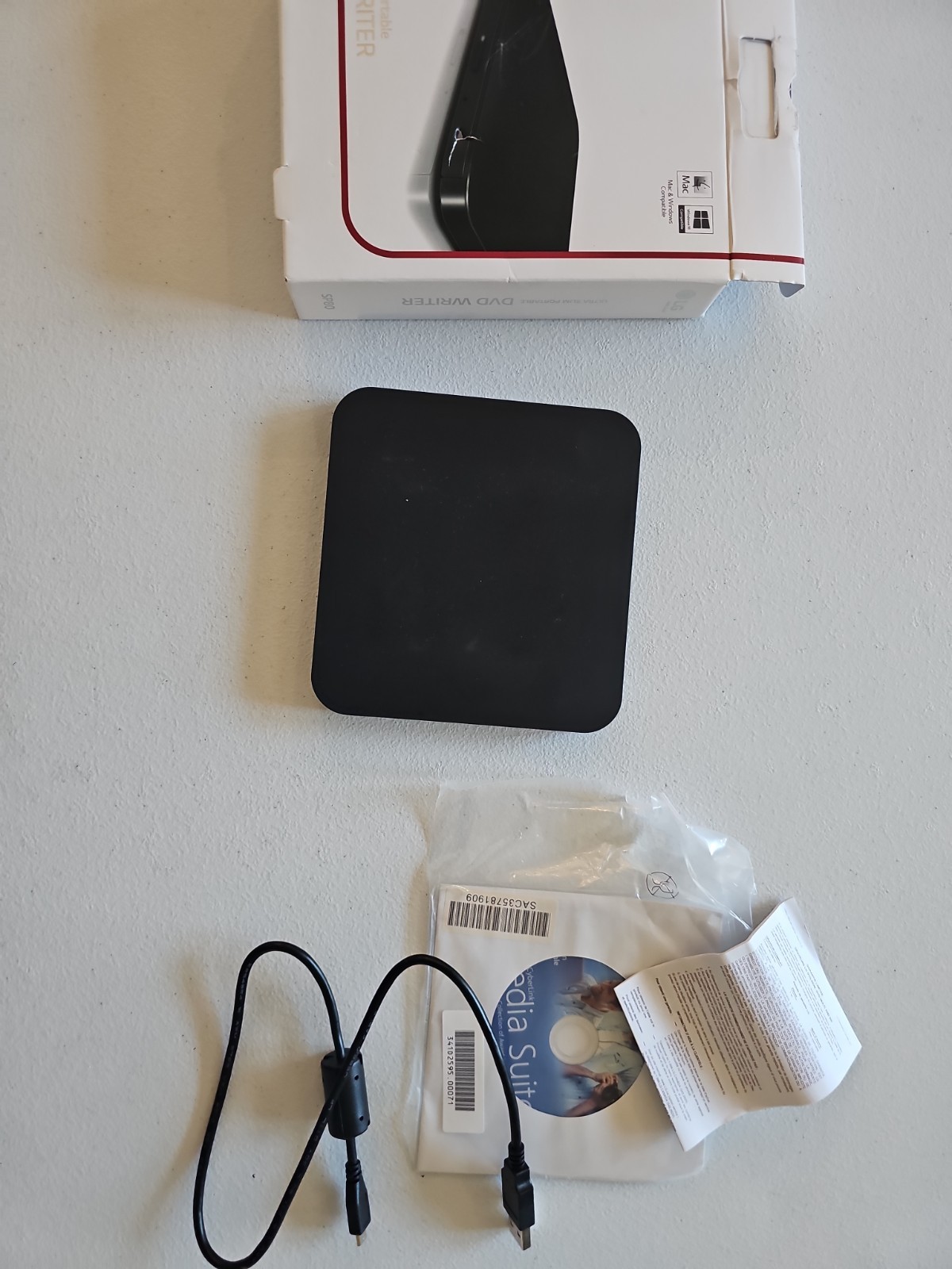 LG Ultra Slim Portable USB 8x External DVD Burner Writer Drive PC Mac | TESTED