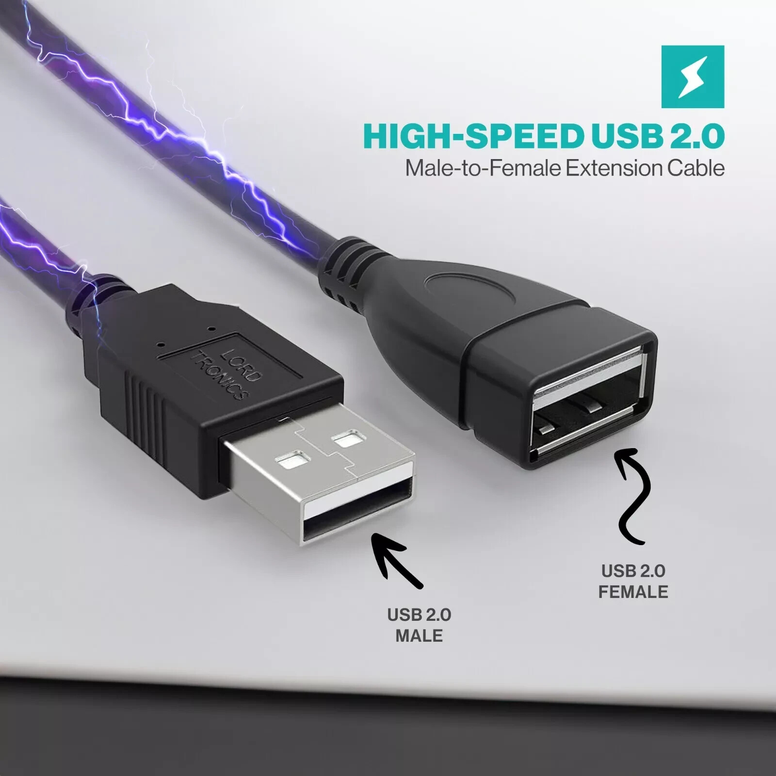 USB Type A Male To Usb Type A Female 3FT 5FT 10FT Extension Cable USB Connector