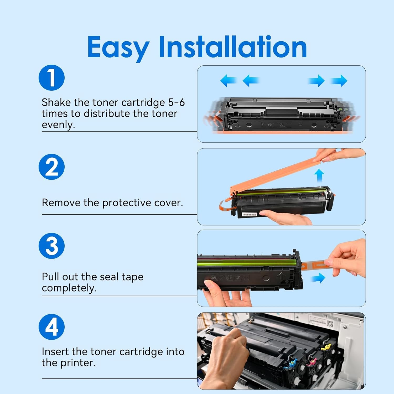 218X Toner Cartridge for HP Color LaserJet Pro 3201dw MFP 3301 Series Printers