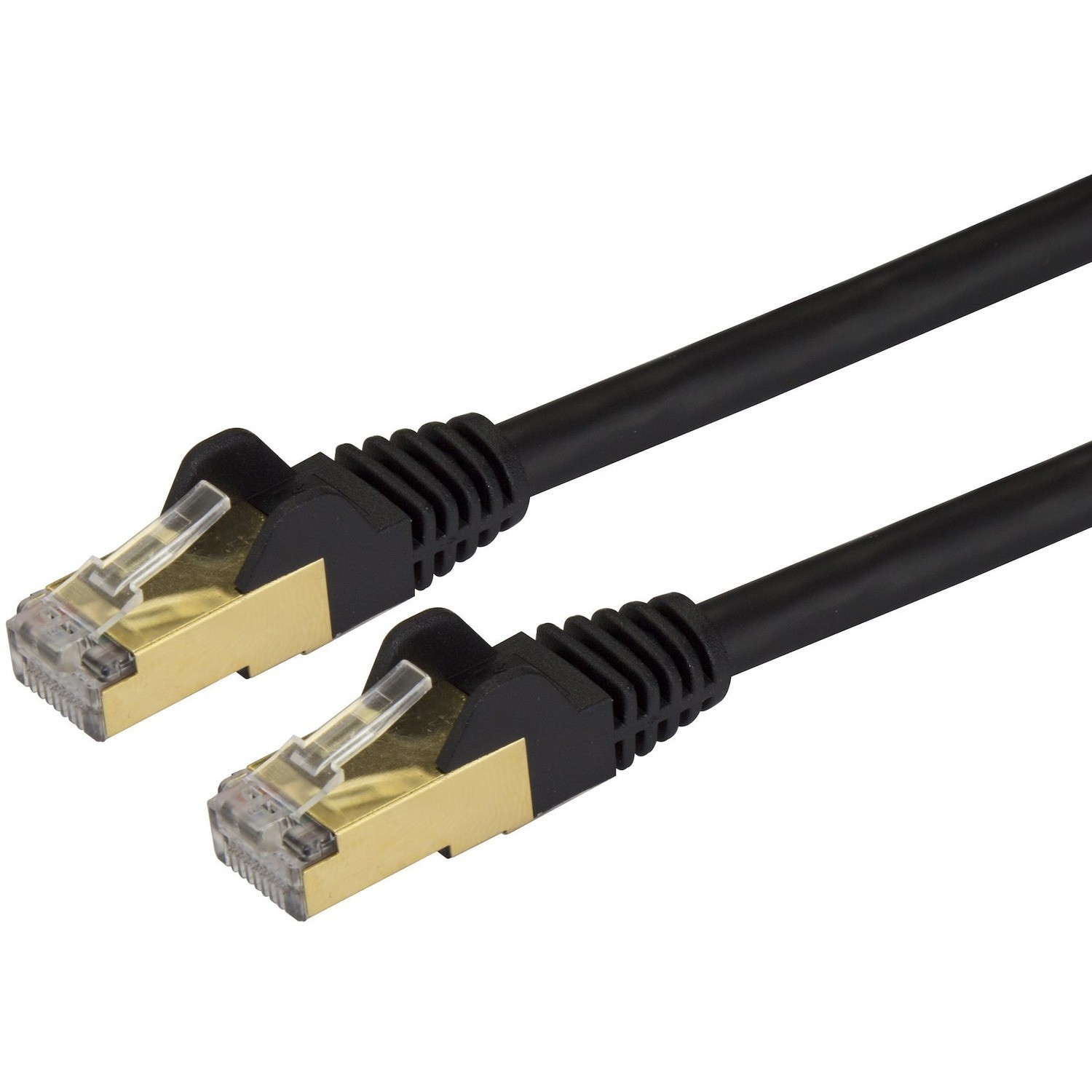 StarTech C6ASPAT4BK 4ft Cat6a Shielded Ethernet Cable Black