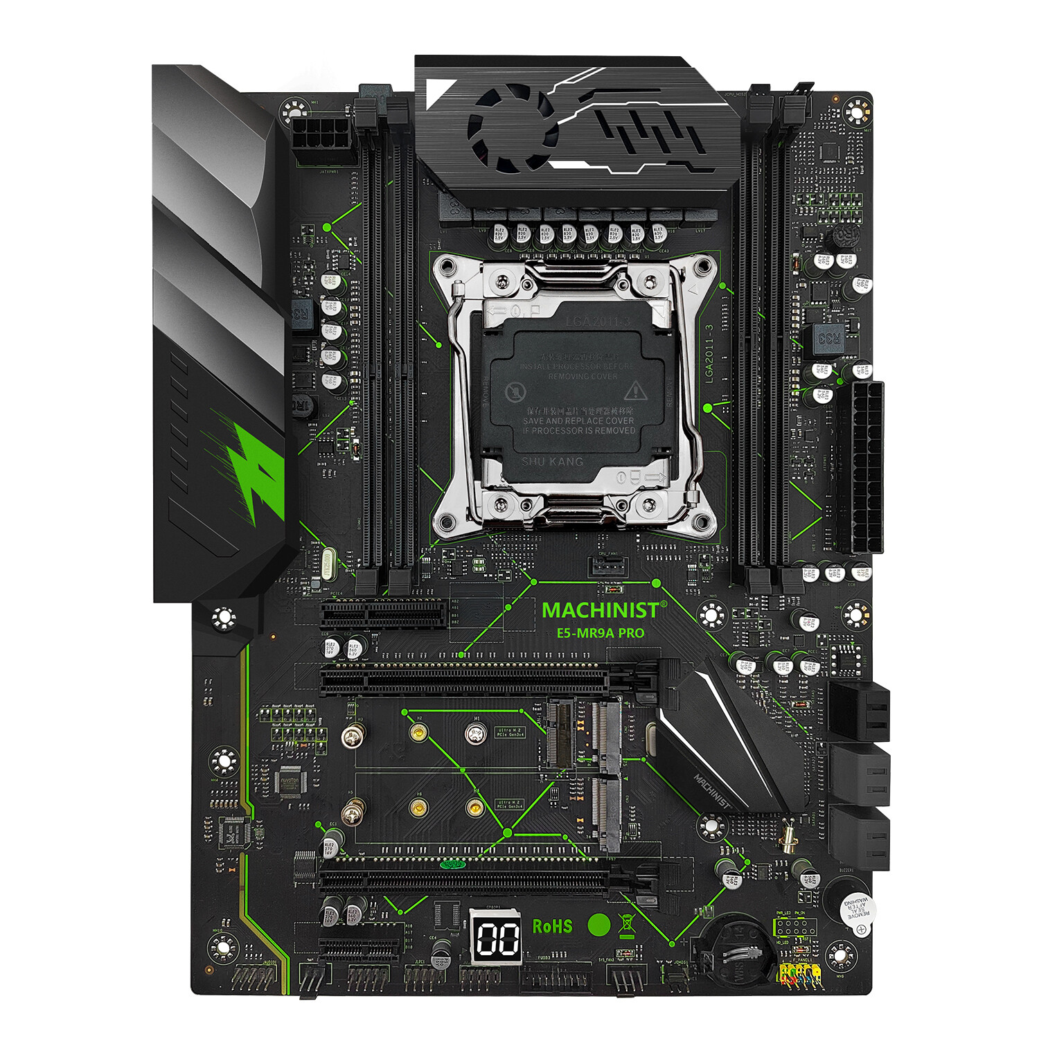 LGA 2011-3 Motherboard PS/2 Xeon E5 2670 V3 CPU DDR4 Four-channel On-Board Audio