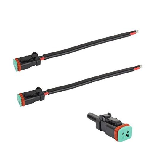 Deutsch DT DTP 2 pin Male Socket Adapter for Work Light Retrofit Connectors