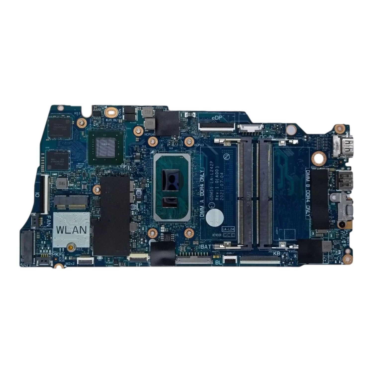 Dell Inspiron 15 3511 Laptop Motherboard i5-1135G7 2.4GHz LA-L242P YX04V