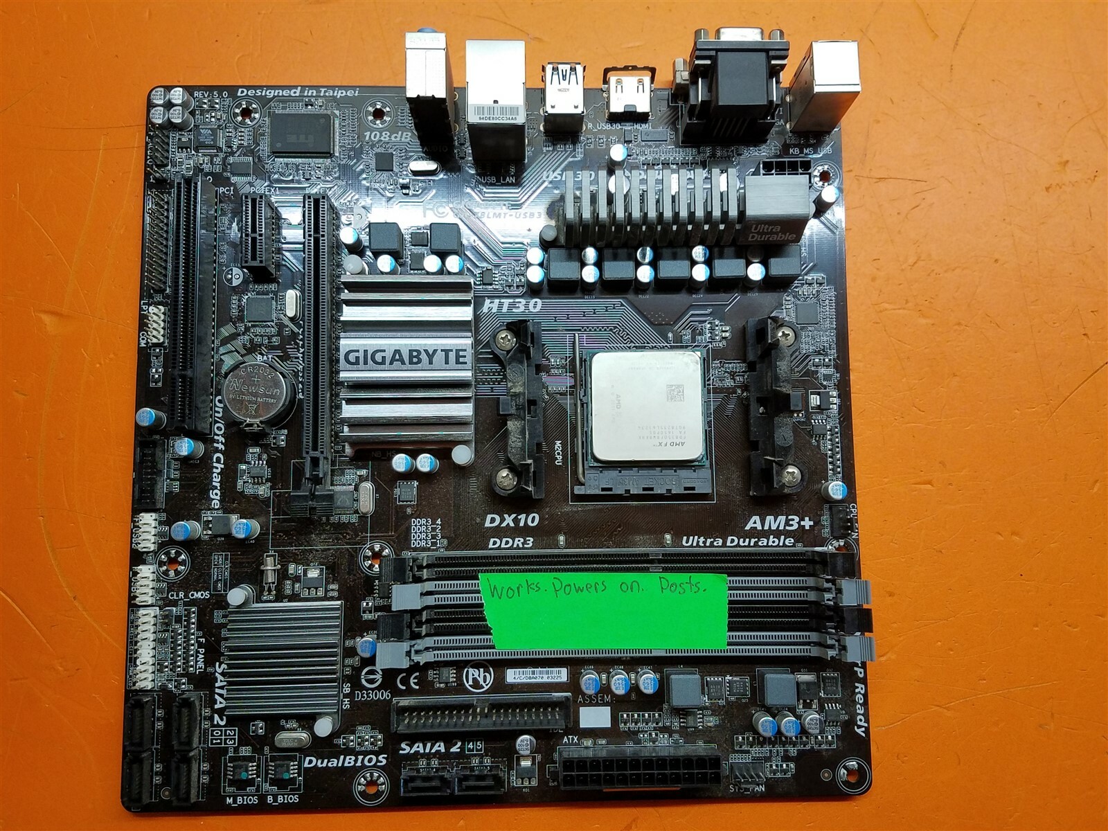 ⭐️⭐️⭐️⭐️⭐️ Gigabyte GA-78LMT-USB3 Motherboard Socket AM3+ AMD FX-8350 CPU