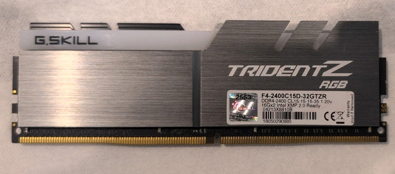 32GB DDR4 3200RAM G.Skill Trident Z RGB