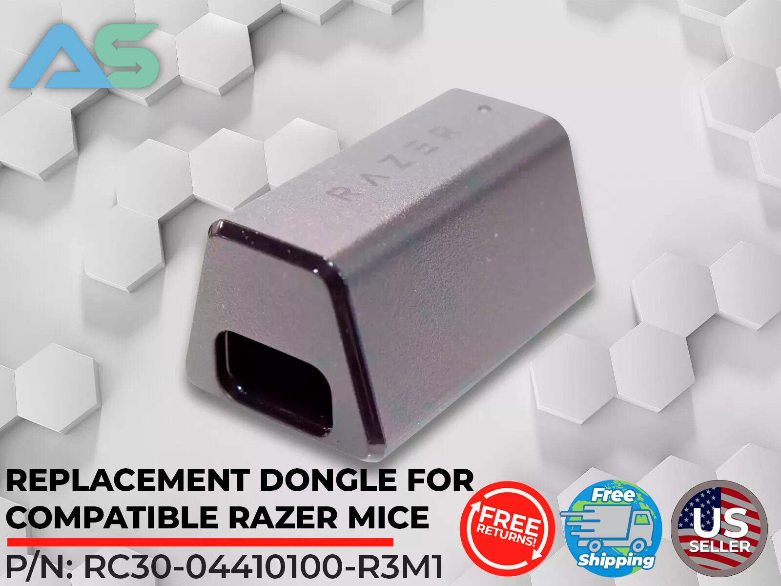 Genuine Razer OEM HyperPolling Wireless Dongle True 8000 Hz Polling Rate (8K)