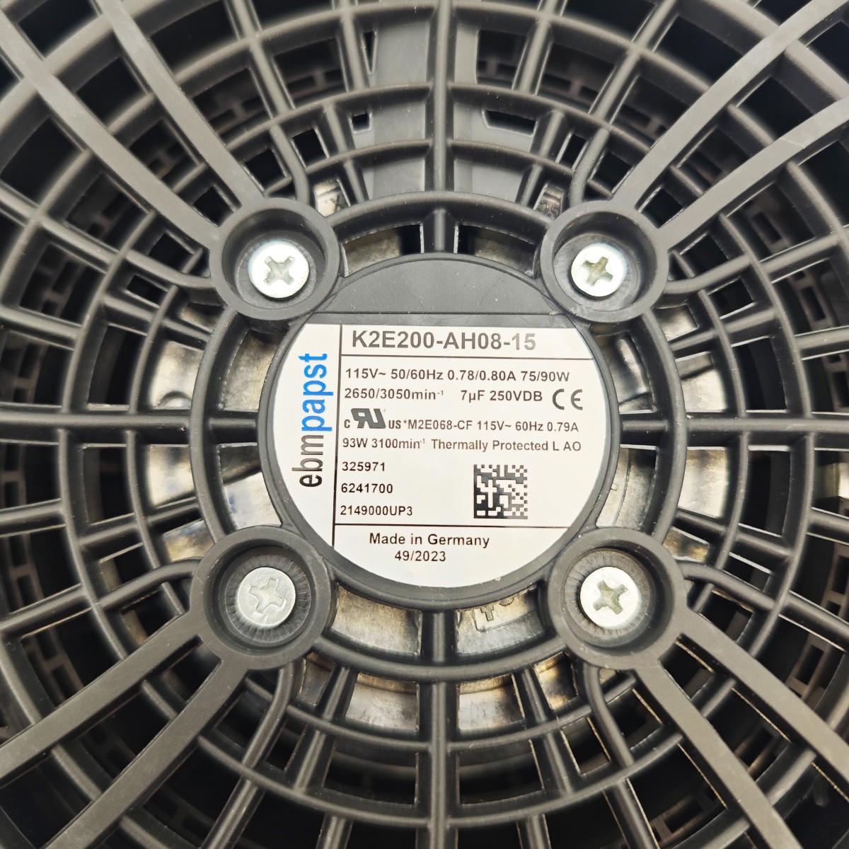 New Rittal Fan for ebmpapst 115VAC 0.78/0.80A 75/90W 50/60Hz K2E200-AH08-15