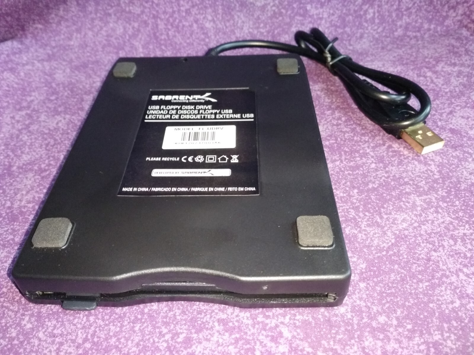 NEW USB 2.0 External Floppy Disk Drive 3.5″ 1.44MB Windows PC Mac OS