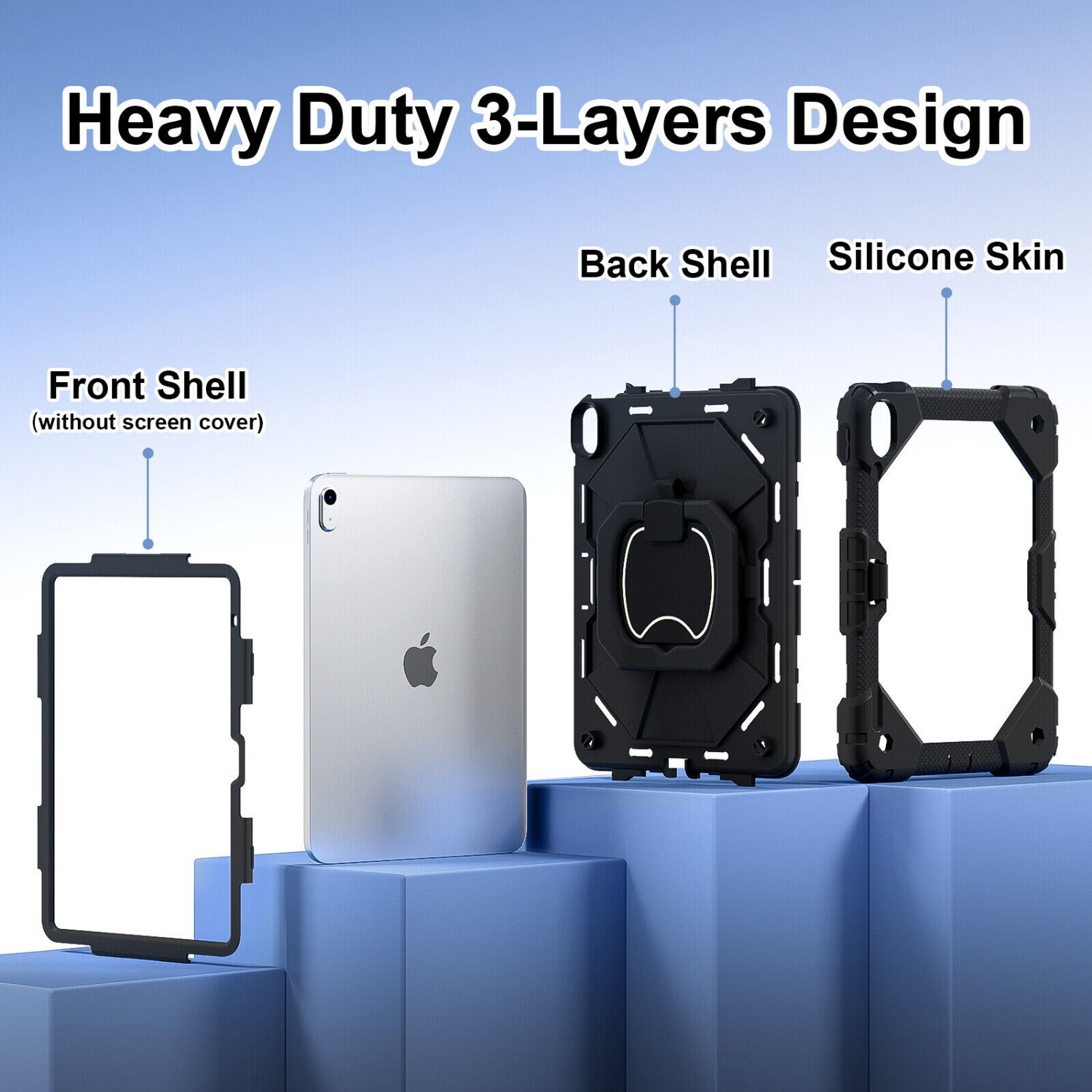 Cover For iPad 10.2″ 7 8 9th / 10.9″ Air 4 5 10th / Pro 11/ Mini Shockproof Case