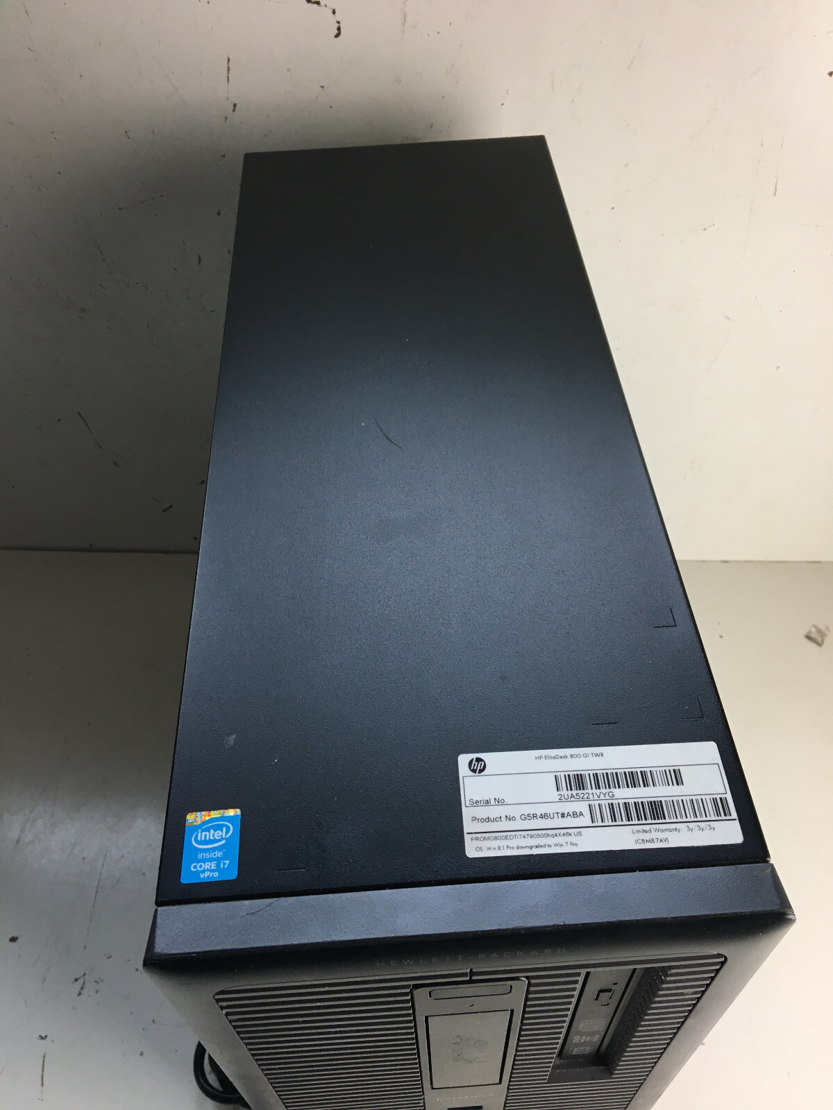 HP EliteDesk 800 G1 TWR – Intel Core i7-4790 3.6GHz 8GB 1TB SSD DVD/RW