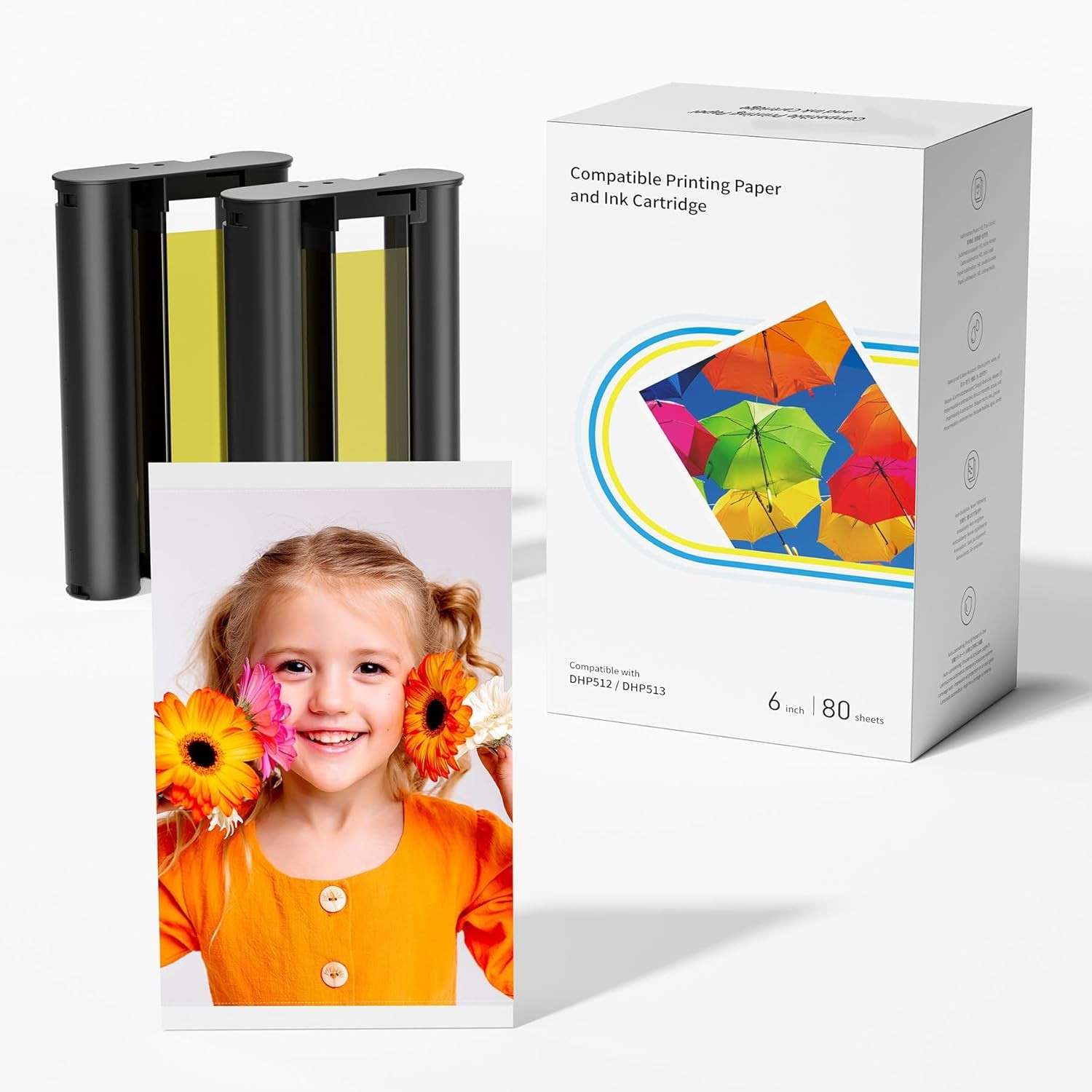 fit Liene Amber M100/M110/M200/M210 4×6” Photo Printer Photo Paper&Cartridge