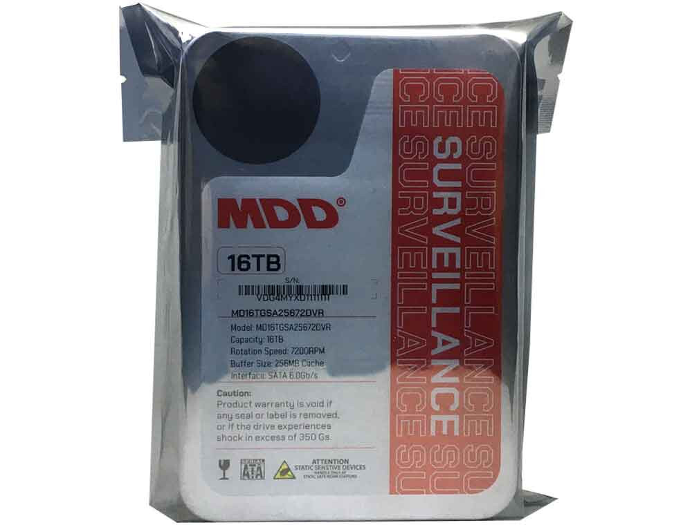 MDD 16TB 7200RPM 256MB SATA 6.0Gb/s 3.5″ Internal Surveillance/CCTV Hard Drive