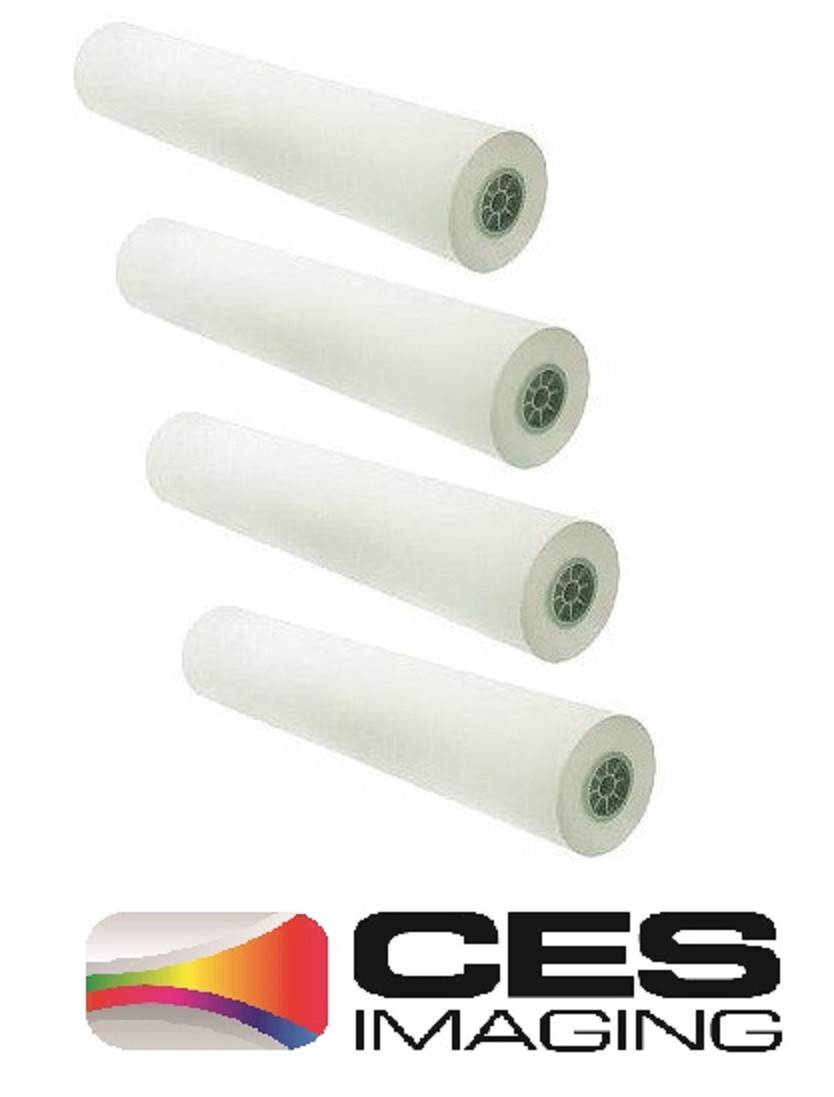 1-4 Rolls 24″x150′ 20lb Bond Inkjet Plotter Paper 2″ core 92 Bright