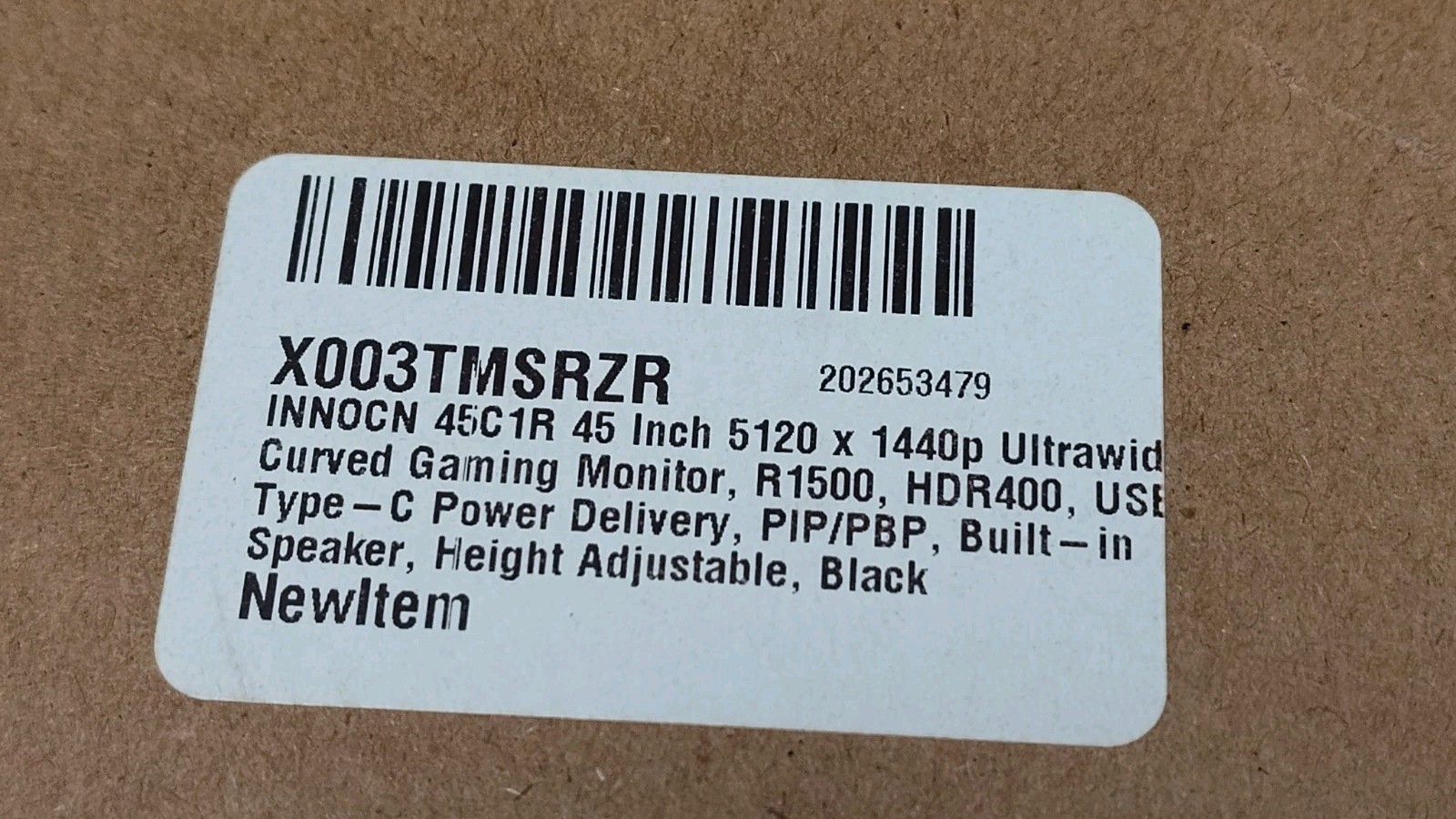 INNOCN 45C1R 45″ DQHD 120Hz Curved Creator Monitor -Brand New, Factory Sealed