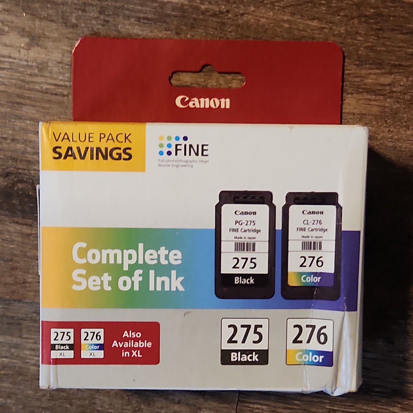 Genuine Canon 275 276 Ink Cartridge Combo for TS3522 TR4722 Printer. Brand New.